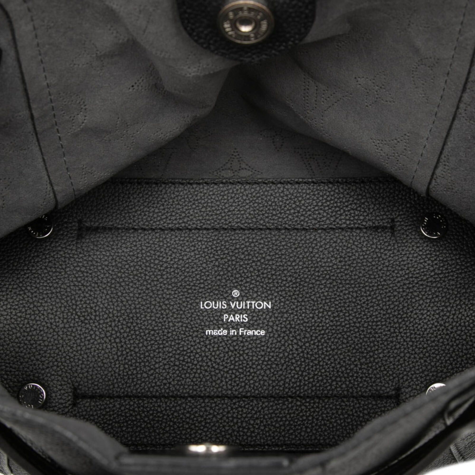 Louis Vuitton Louis Vuitton Monogram Mahina PM Handbag/Shoulder Bag 2-Way M54350 Noir Black Leather Women's LOUIS VUITTON Size ONE SIZE - 4 Thumbnail