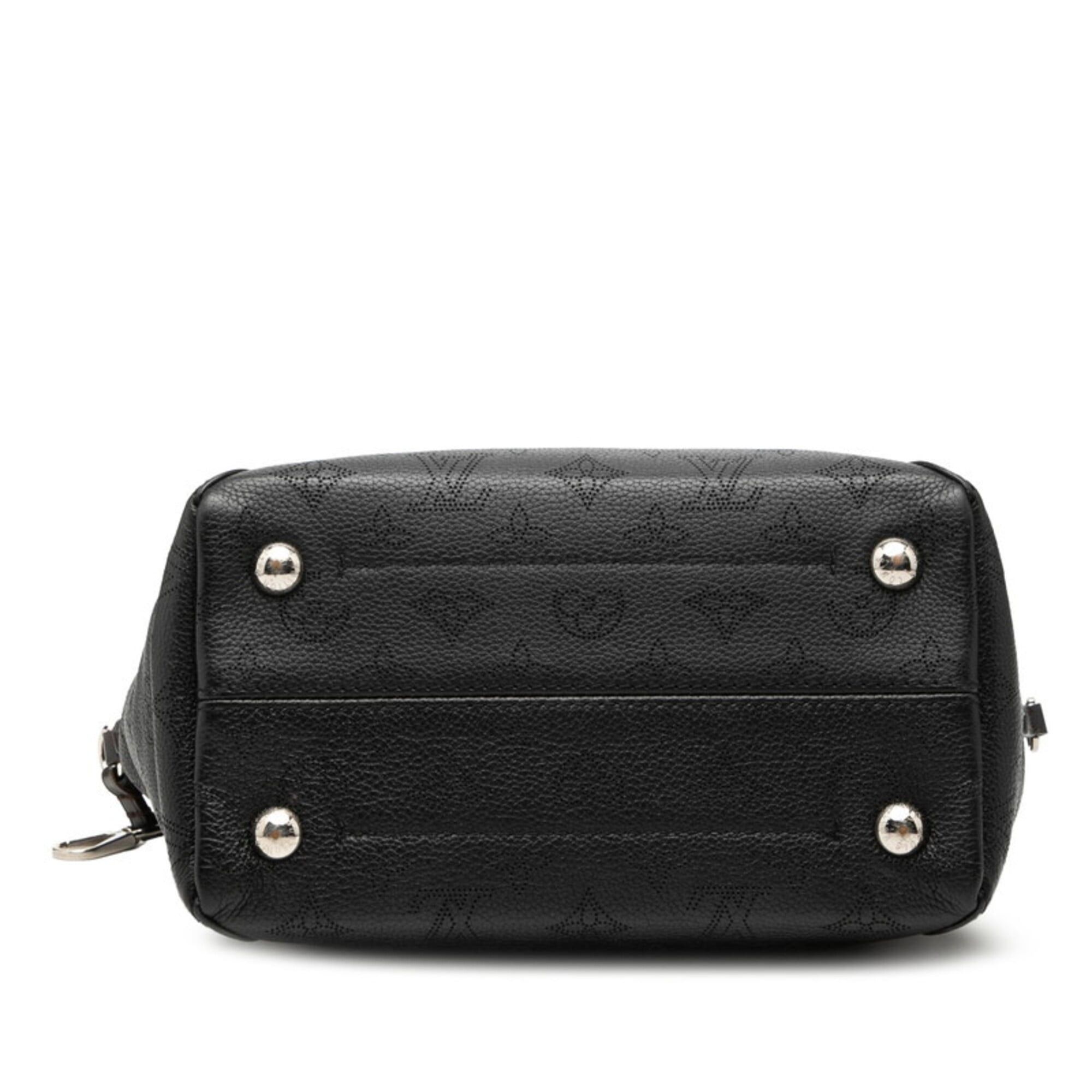 Louis Vuitton Louis Vuitton Monogram Mahina PM Handbag/Shoulder Bag 2-Way M54350 Noir Black Leather Women's LOUIS VUITTON Size ONE SIZE - 3 Thumbnail