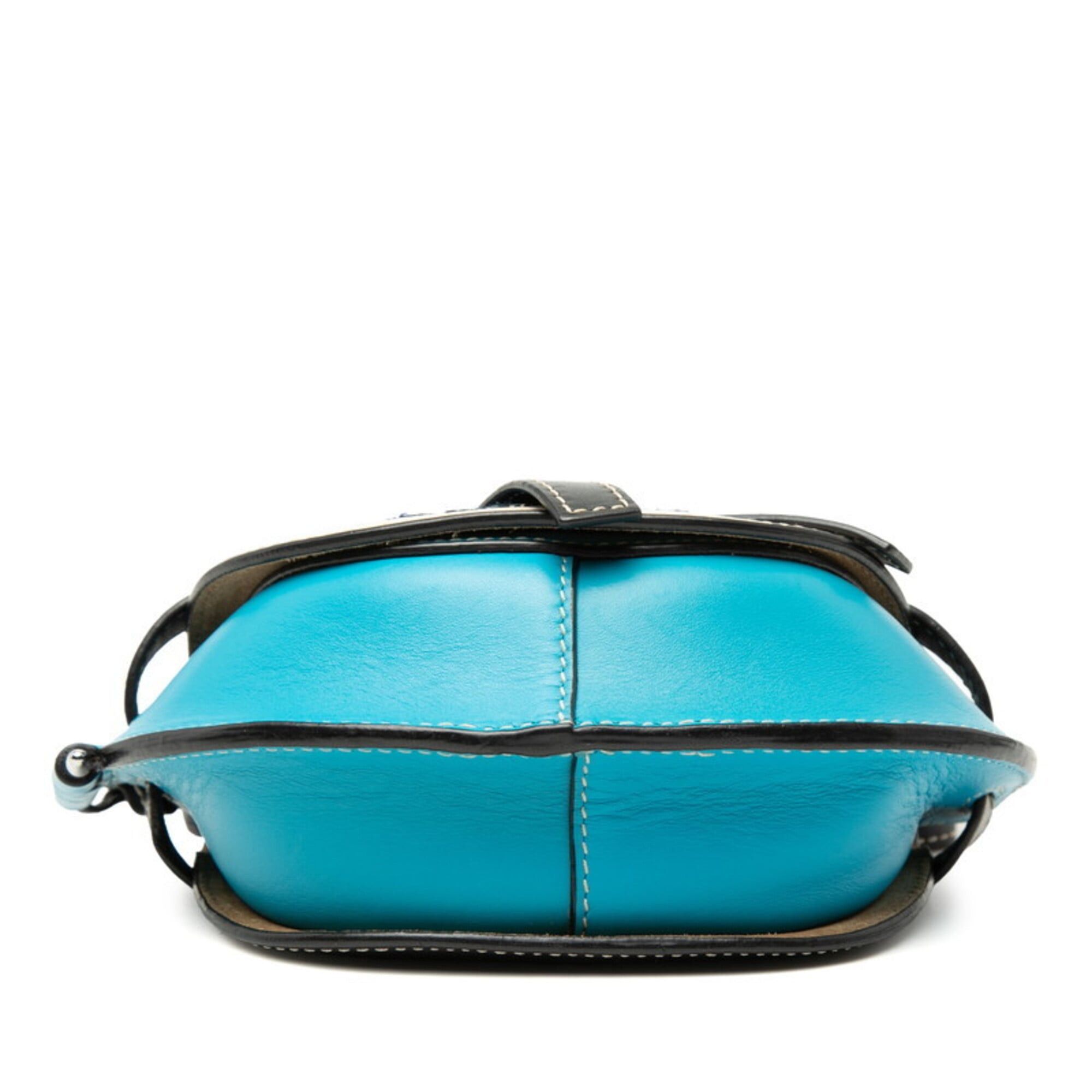 Loewe Loewe Gate Mini Floral Crossbody Shoulder Bag/Pouch, Blue Multicolor Leather, Women's LOEWE Size ONE SIZE - 3 Thumbnail