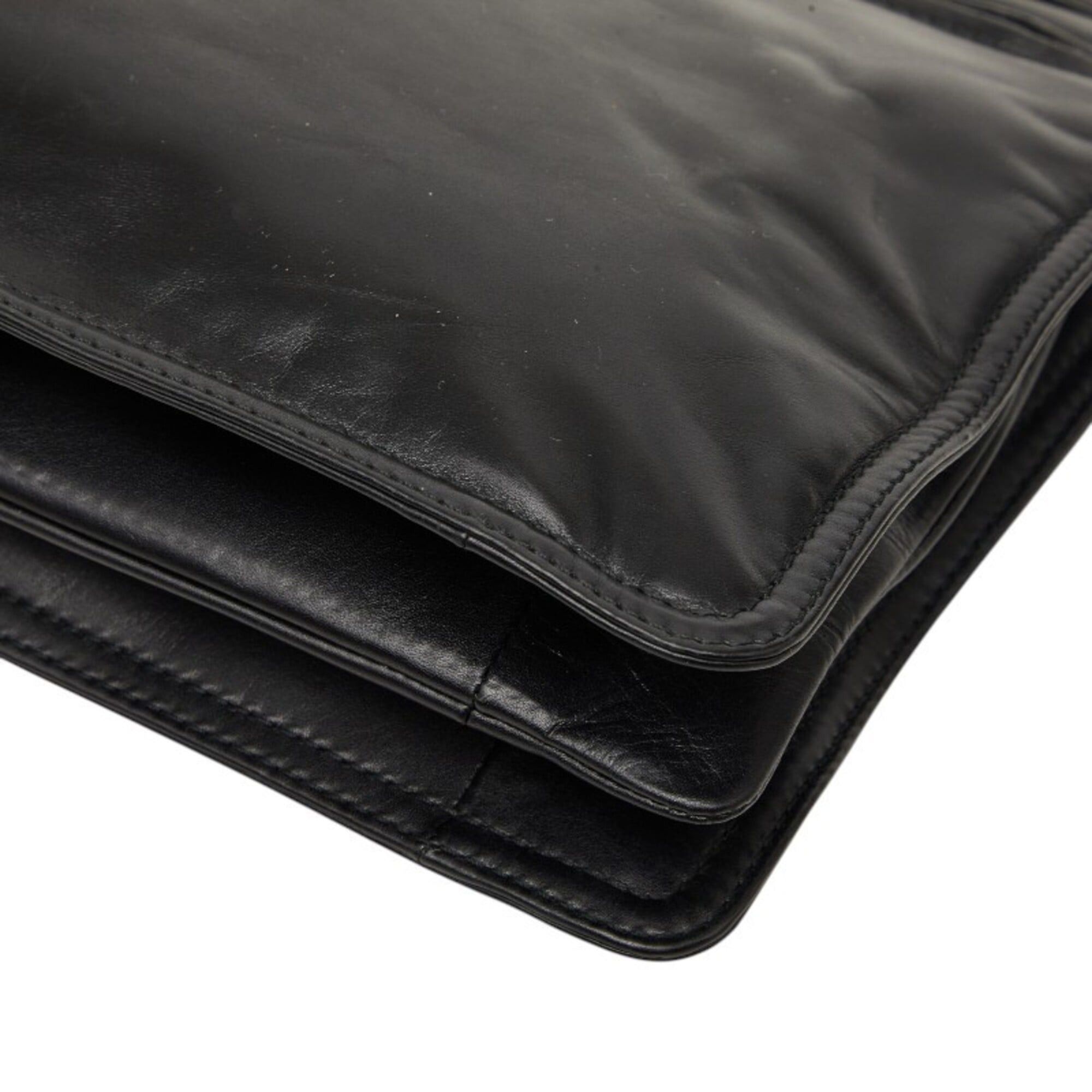 Bottega Veneta Bottega Veneta Clutch Bag, Second Black Leather, Women's BOTTEGAVENETA Size ONE SIZE - 4 Thumbnail