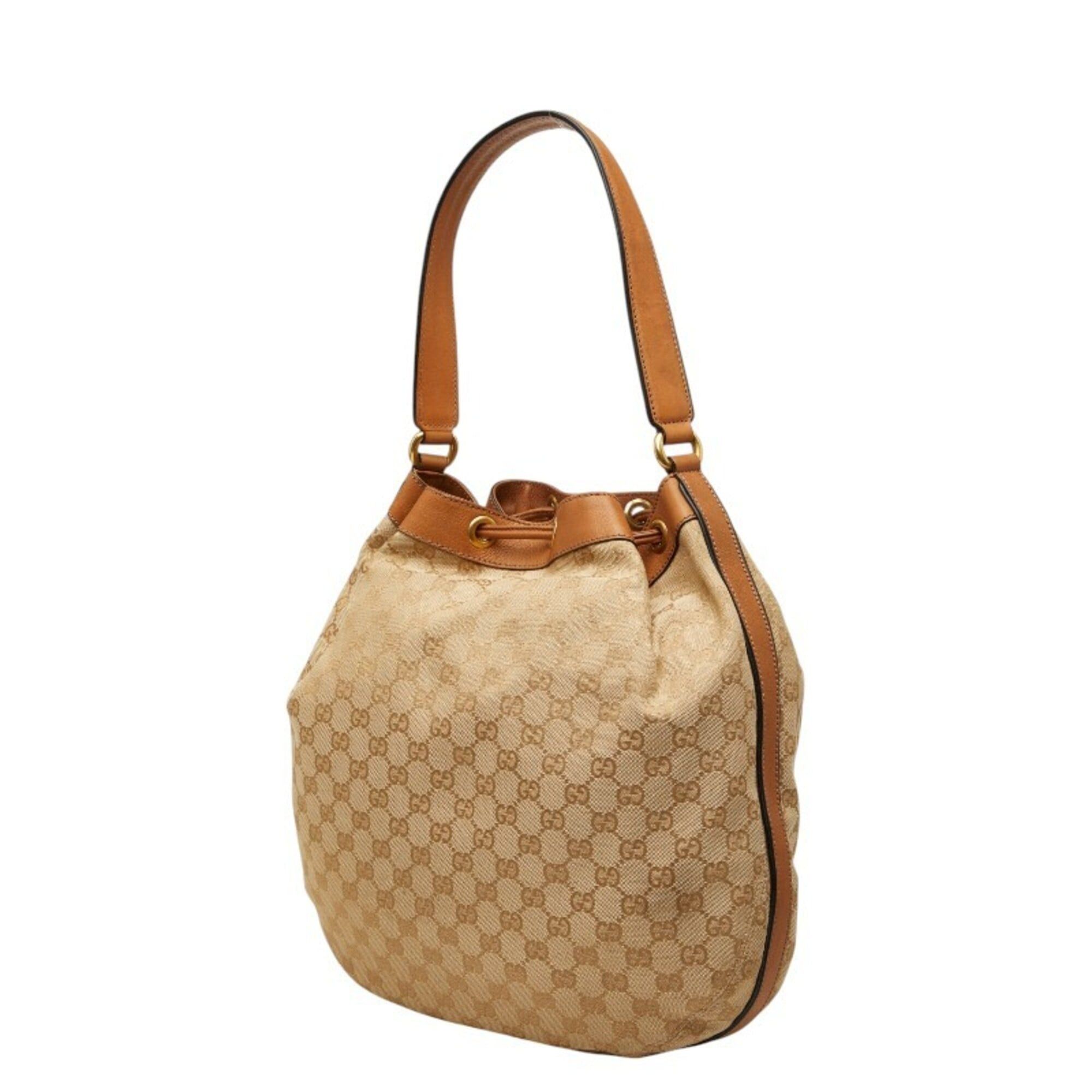 Gucci Gucci GG Canvas Sherry Line Tassel One-Shoulder Bag 309622 Beige Multicolor Leather Women's GUCCI Size ONE SIZE - 2 Thumbnail