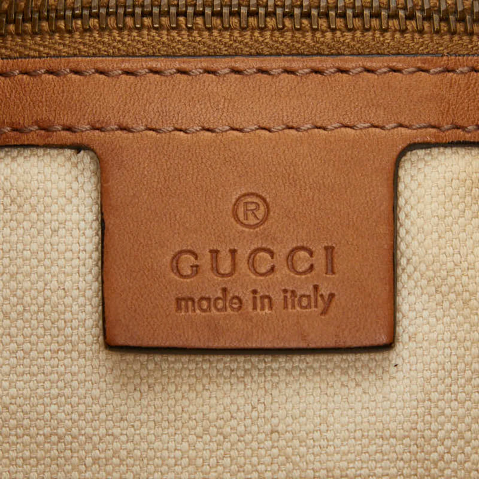 Gucci Gucci GG Canvas Sherry Line Tassel One-Shoulder Bag 309622 Beige Multicolor Leather Women's GUCCI Size ONE SIZE - 9 Thumbnail