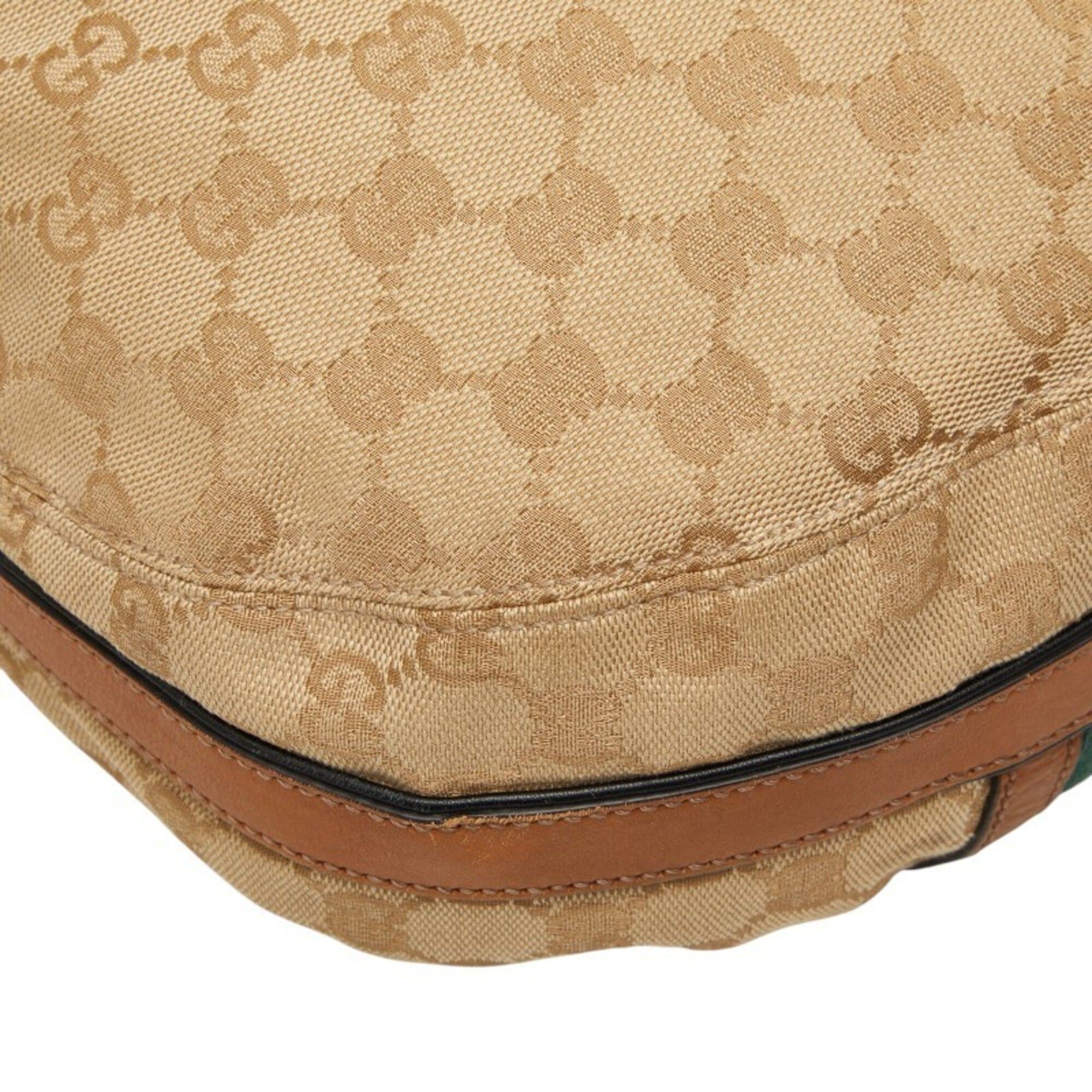 Gucci Gucci GG Canvas Sherry Line Tassel One-Shoulder Bag 309622 Beige Multicolor Leather Women's GUCCI Size ONE SIZE - 7 Thumbnail
