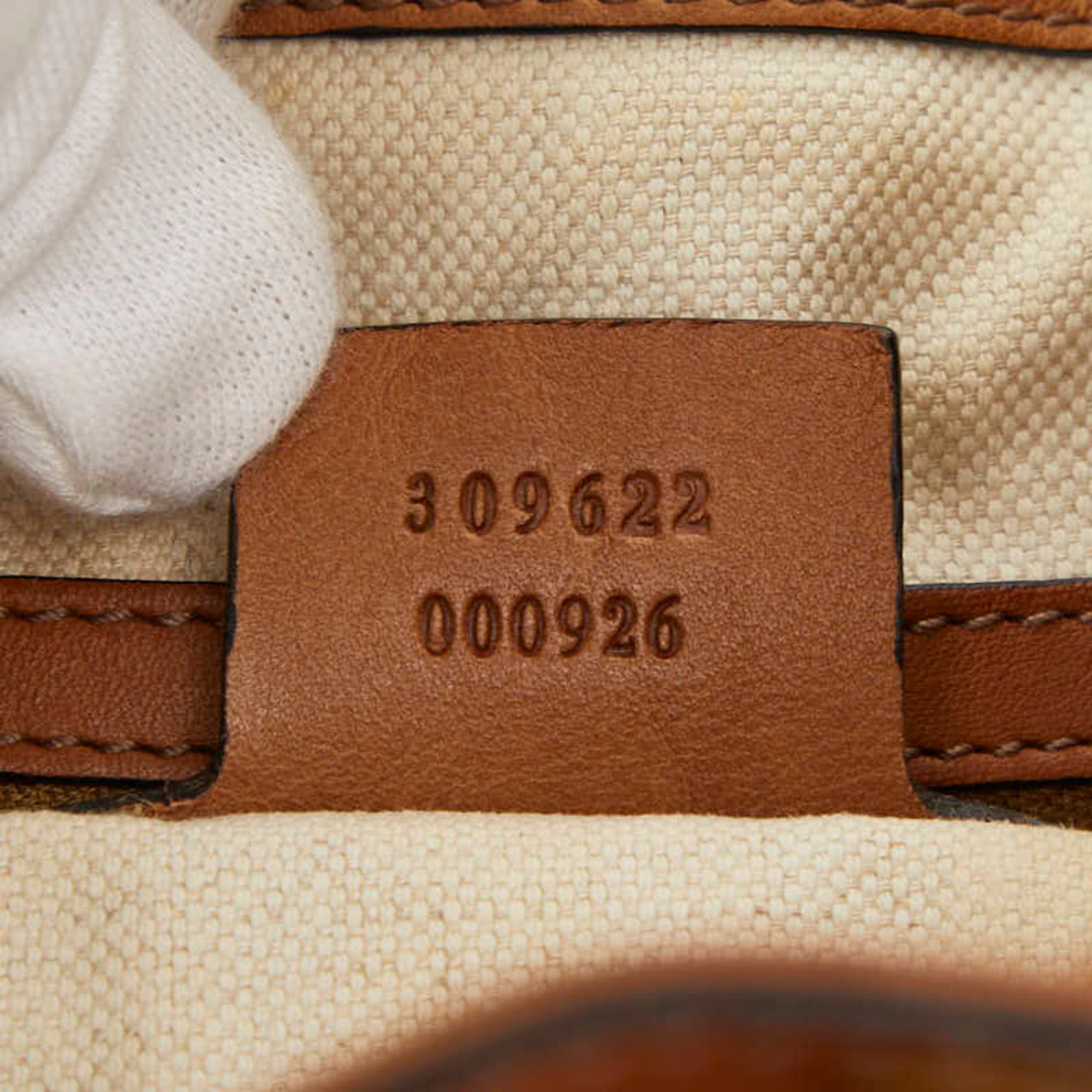 Gucci Gucci GG Canvas Sherry Line Tassel One-Shoulder Bag 309622 Beige Multicolor Leather Women's GUCCI Size ONE SIZE - 10 Thumbnail