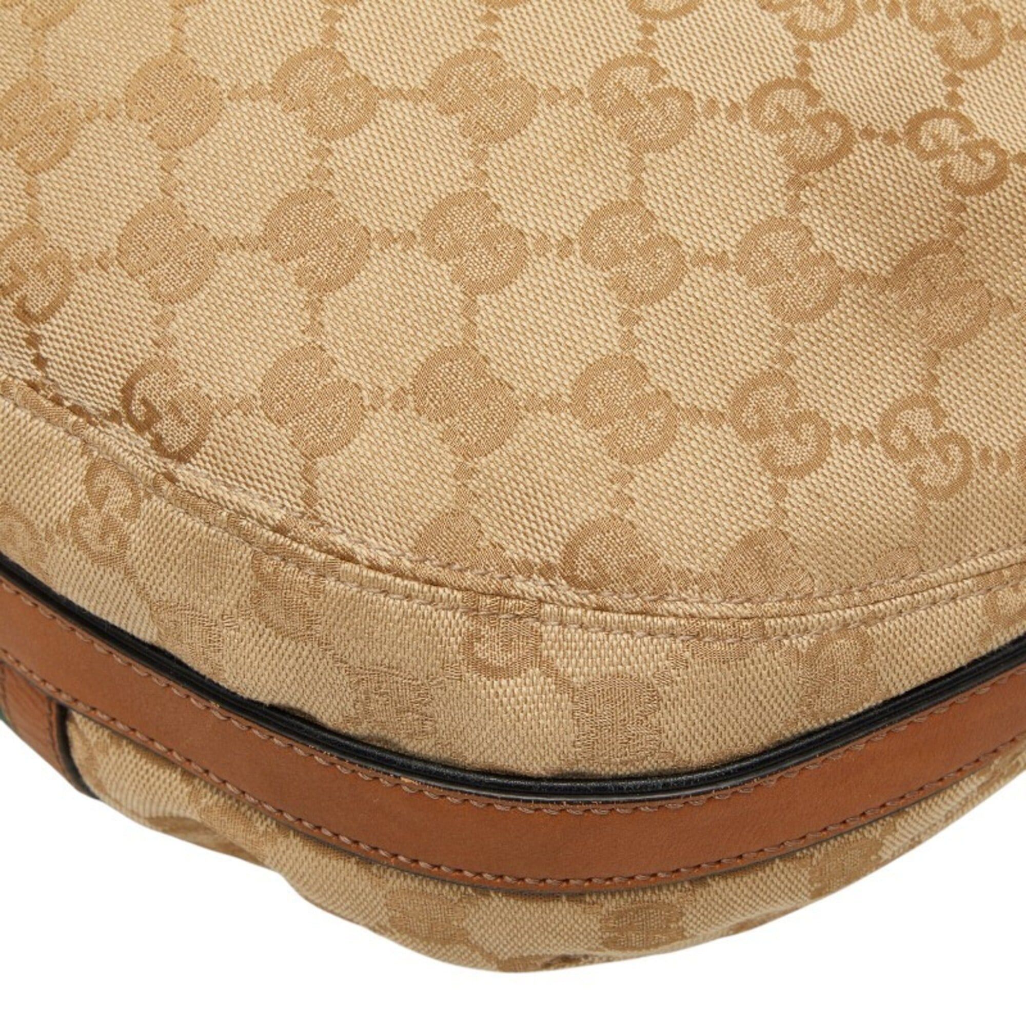 Gucci Gucci GG Canvas Sherry Line Tassel One-Shoulder Bag 309622 Beige Multicolor Leather Women's GUCCI Size ONE SIZE - 6 Thumbnail