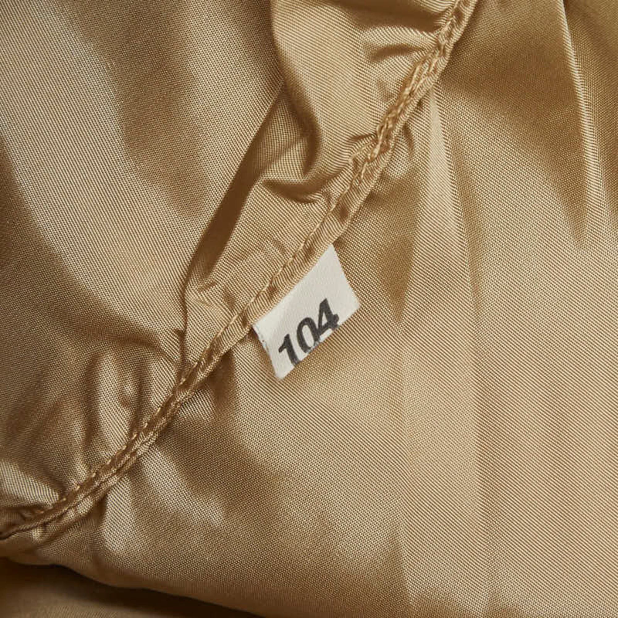 Prada Prada Triangle Logo Plate One-Shoulder Bag, Beige Canvas Leather, Women's PRADA Size ONE SIZE - 9 Thumbnail