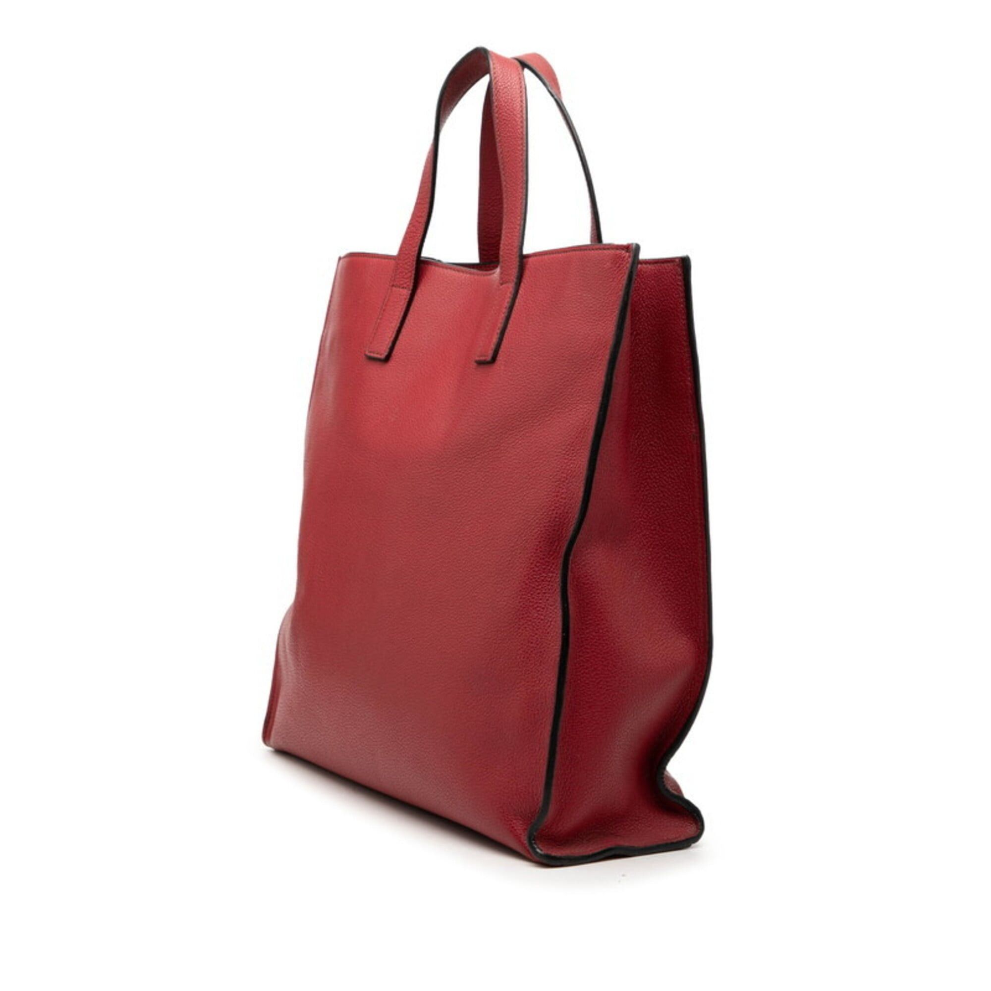 Prada Prada tote bag, red leather, women's. Size ONE SIZE - 2 Thumbnail