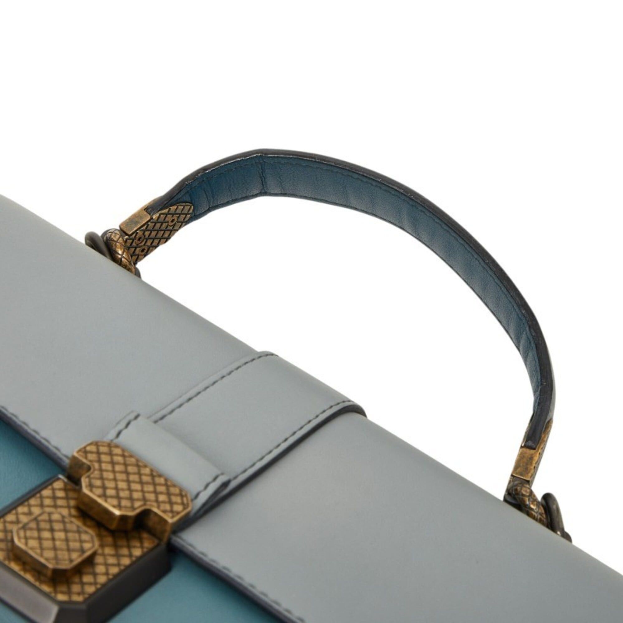 Bottega Veneta Bottega Veneta Piazza Handbag Shoulder Bag 2-Way Light Blue Leather Women's BOTTEGAVENETA Size ONE SIZE - 10 Thumbnail