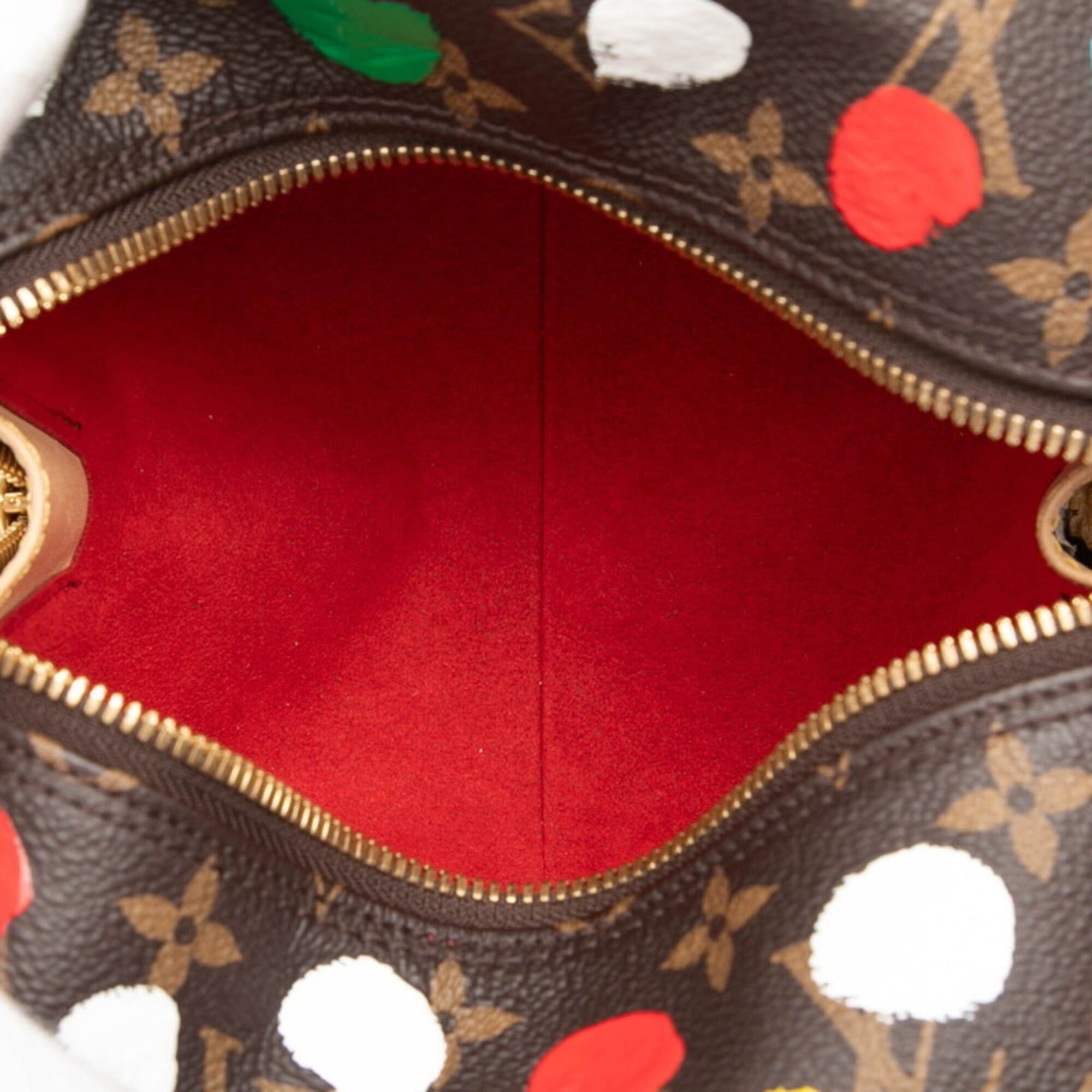 Louis Vuitton Louis Vuitton x Yayoi Kusama Monogram Handbag Square Bag Chain Shoulder 2-Way Brown Multicolor Leather Women's LOUIS VUITTON Size ONE SIZE - 4 Thumbnail