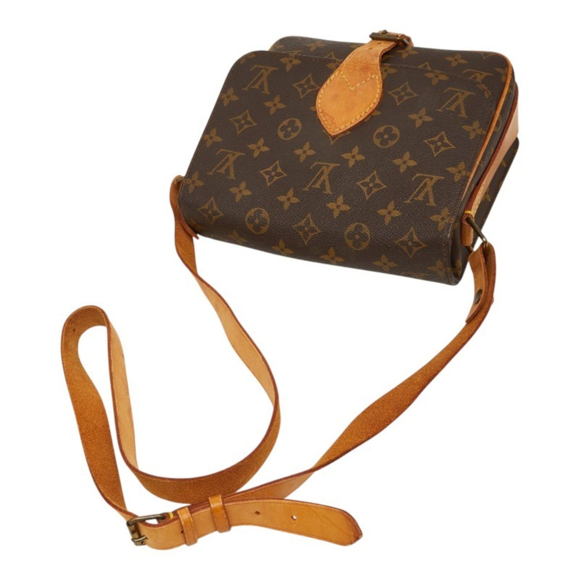 Louis Vuitton Louis Vuitton Monogram Cartouchiere MM Crossbody Shoulder Bag M51253 Brown Leather Women's LOUIS VUITTON Size ONE SIZE - 9 Thumbnail
