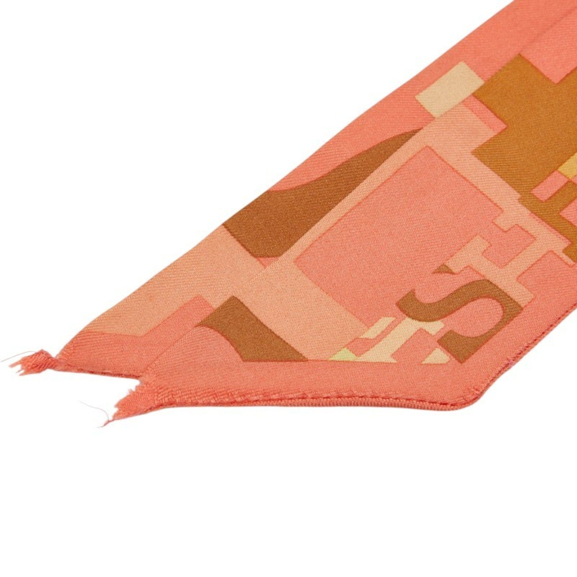 Hermes Hermes Twilly Capitales Scarf Muffler Pink Multicolor Silk Women's HERMES Size ONE SIZE - 3 Thumbnail