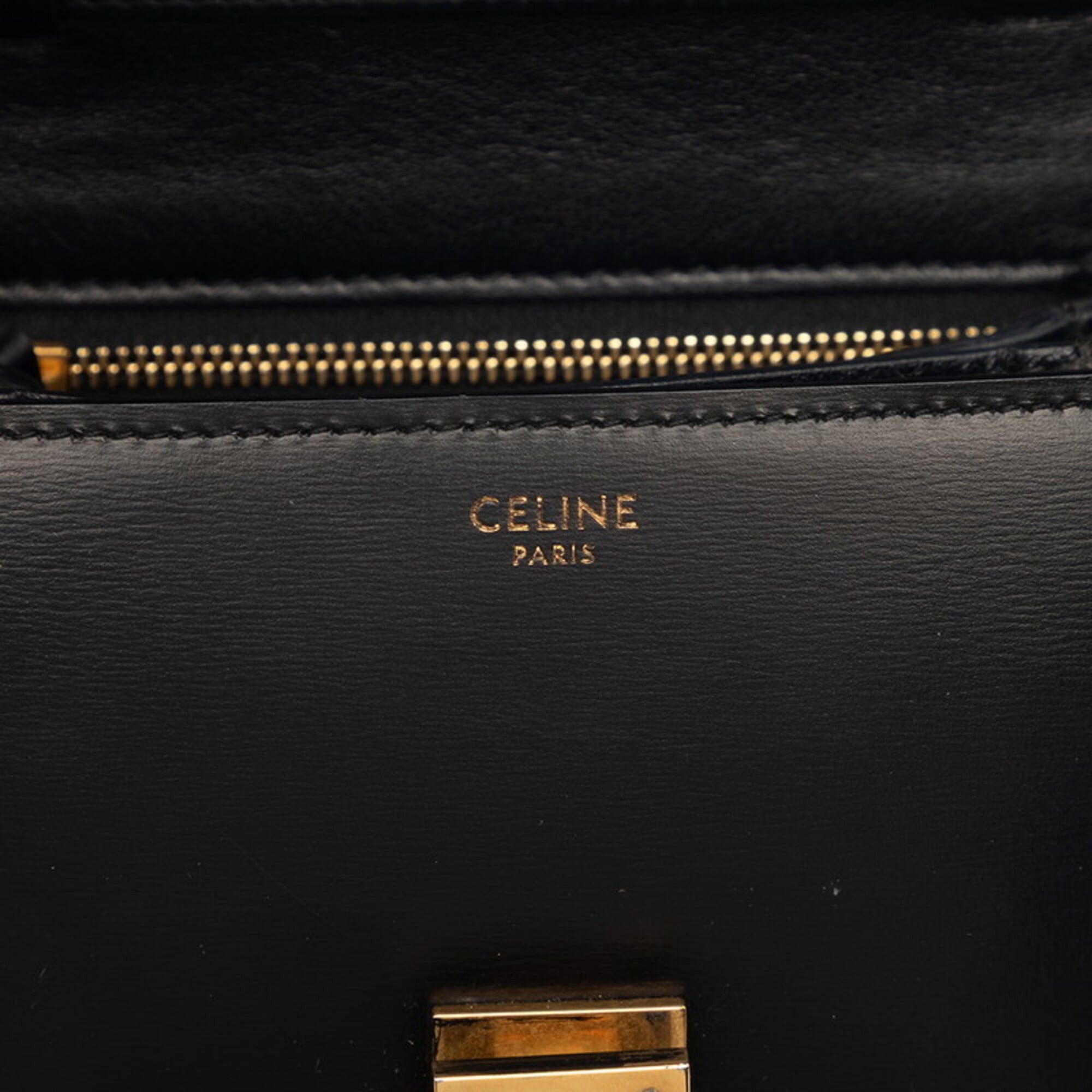 Celine Celine Classic Box Small Shoulder Bag, One-Shoulder, Black Leather, Women's CELINE Size ONE SIZE - 5 Thumbnail