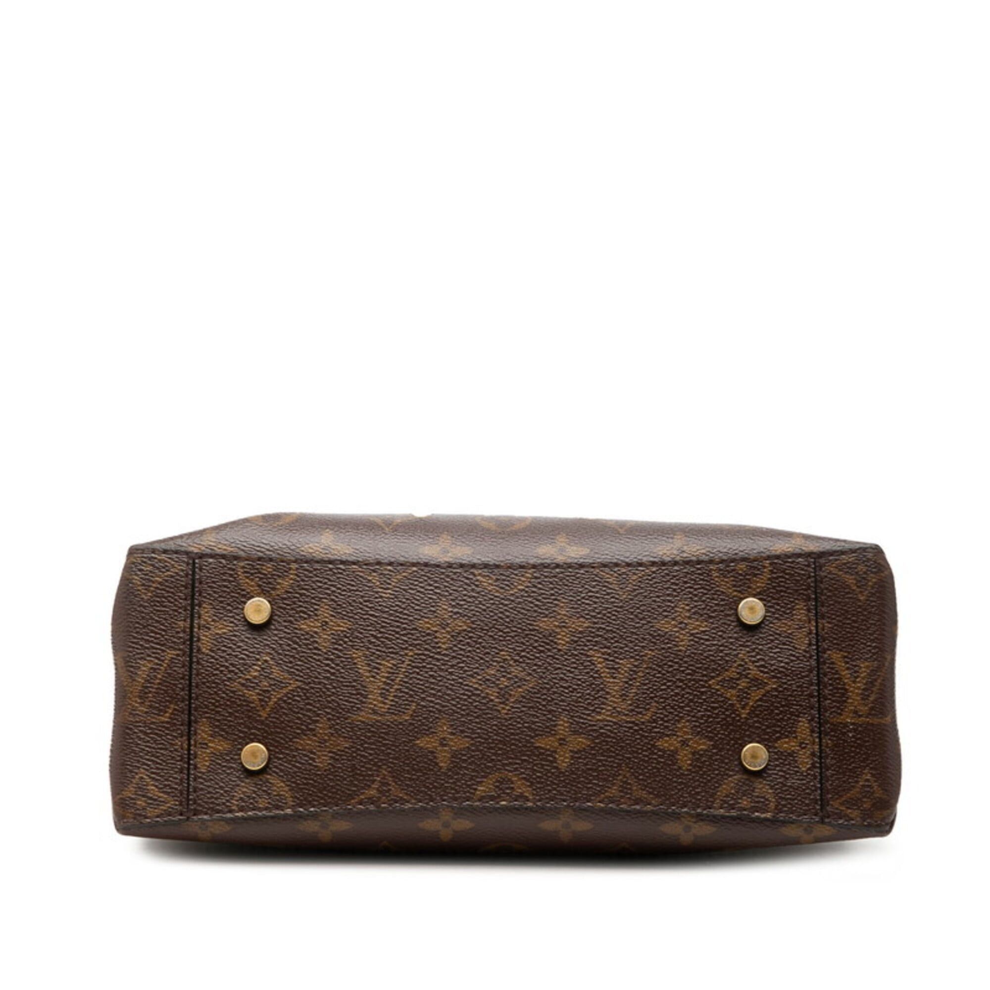 Louis Vuitton Louis Vuitton Monogram Flap Bag MM, Handbag/Shoulder Bag, 2-Way, M43125, Brown/Black Leather, Women's, LOUIS VUITTON Size ONE SIZE - 3 Thumbnail