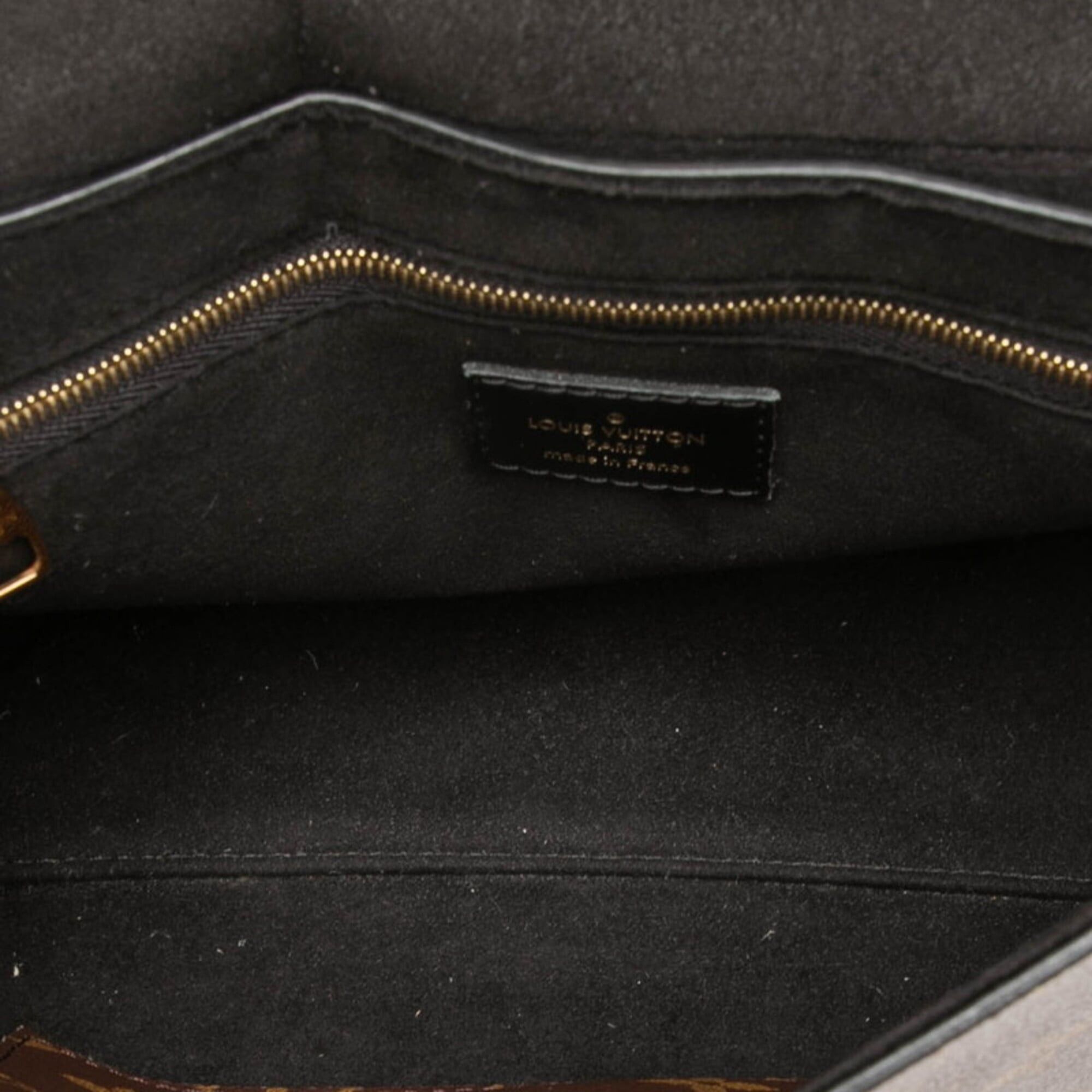 Louis Vuitton Louis Vuitton Monogram Flap Bag MM, Handbag/Shoulder Bag, 2-Way, M43125, Brown/Black Leather, Women's, LOUIS VUITTON Size ONE SIZE - 4 Thumbnail