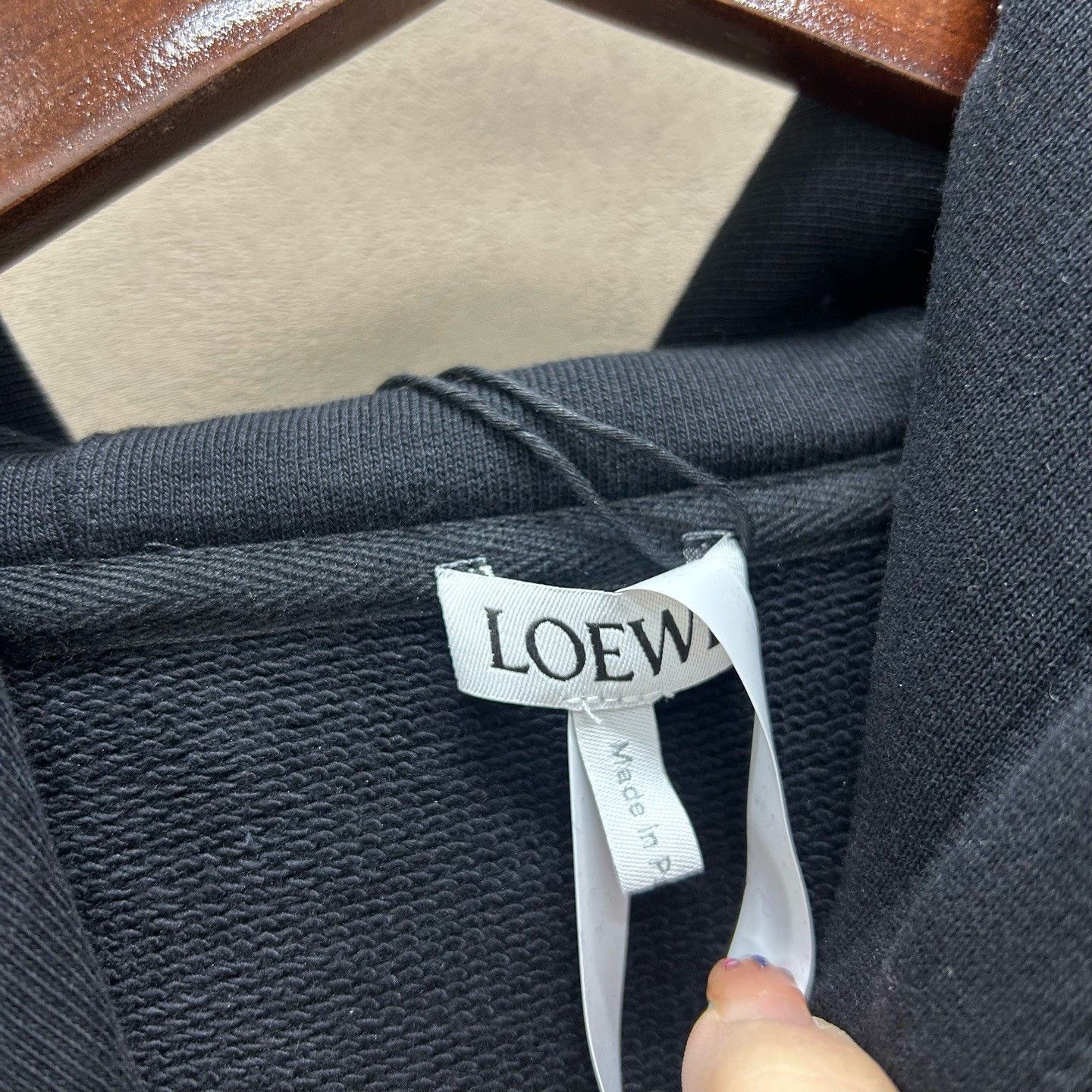 Loewe Loewe Leather Patch Hoodie Size XS Size XS / US 0-2 / IT 36-38 - 4 Thumbnail