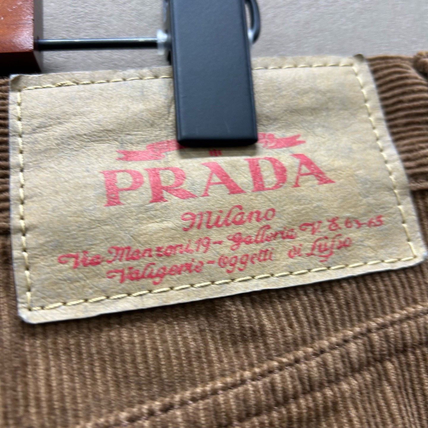 Prada Prada Triangle Logo Corduroy Pants Size 36 Size US 36 / EU 52 - 4 Thumbnail