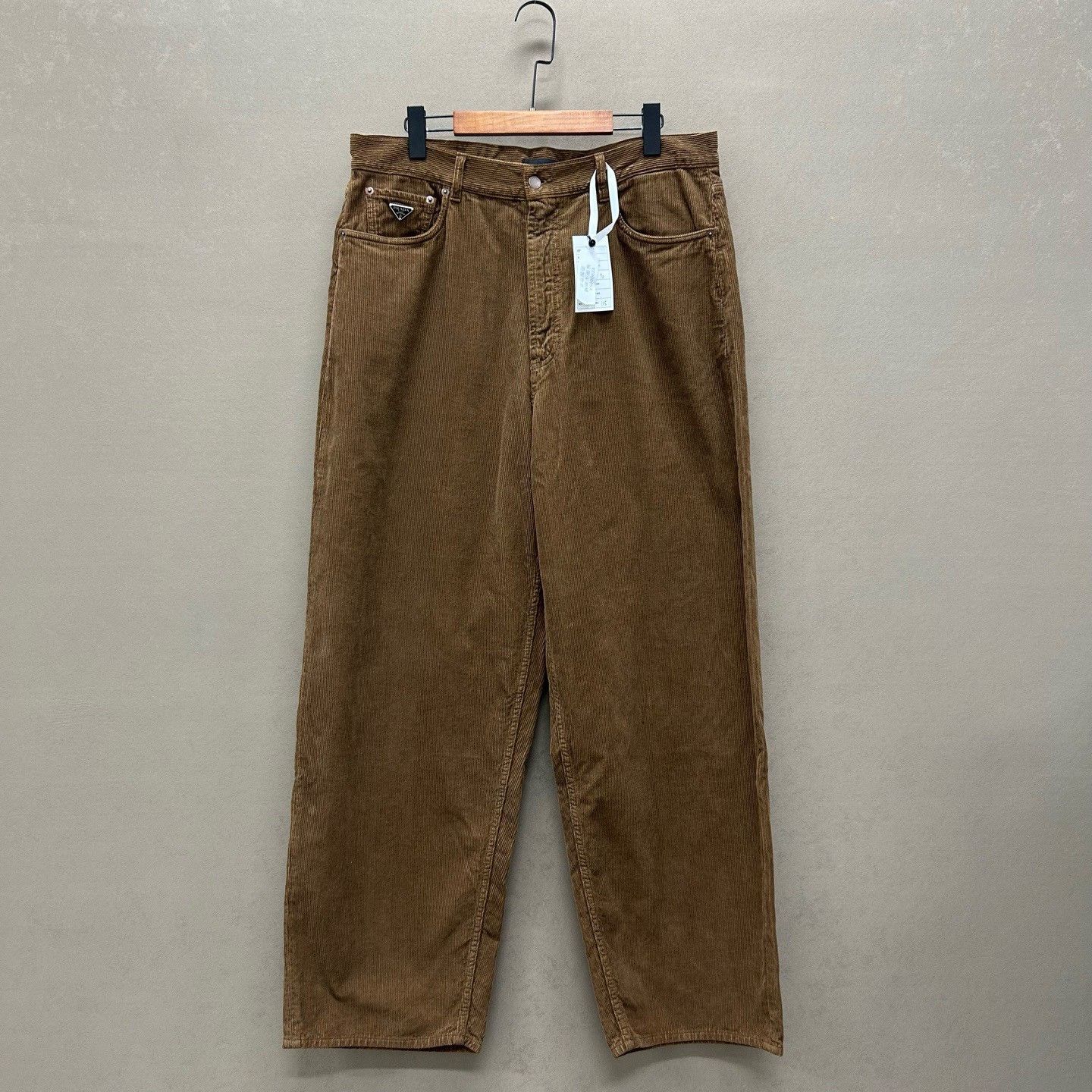 Prada Prada Triangle Logo Corduroy Pants Size 36 Size US 36 / EU 52 - 2 Thumbnail