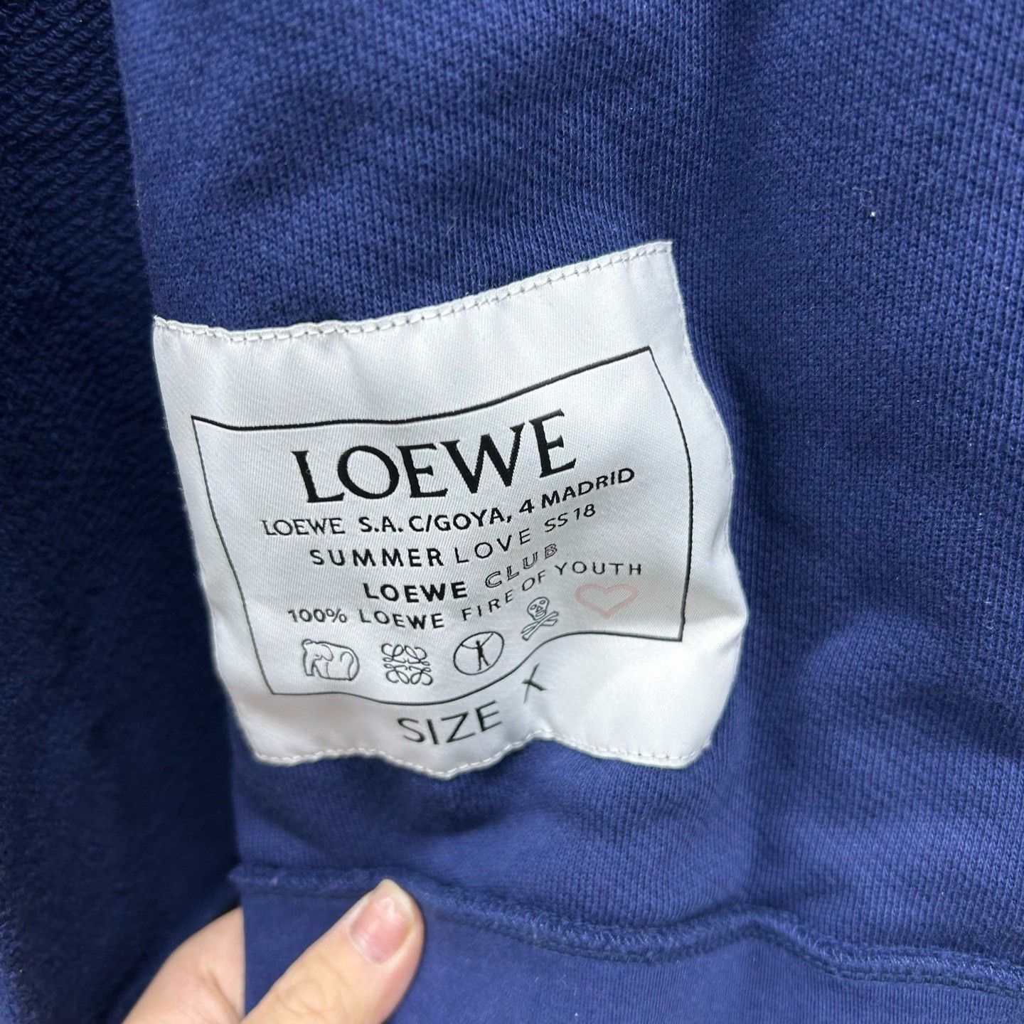 Loewe Loewe Skull Cotton Sweatshirt Size L Size US L / EU 52-54 / 3 - 4 Thumbnail