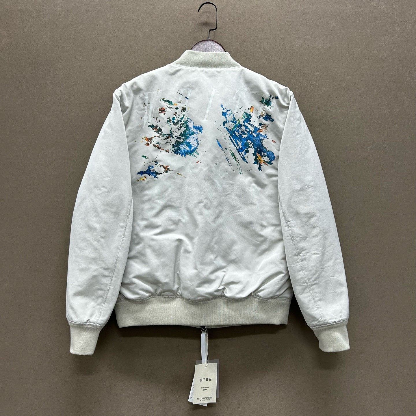 Off-White Off-White Paint Splatter Bomber Jacket Size M Size US M / EU 48-50 / 2 - 3 Thumbnail