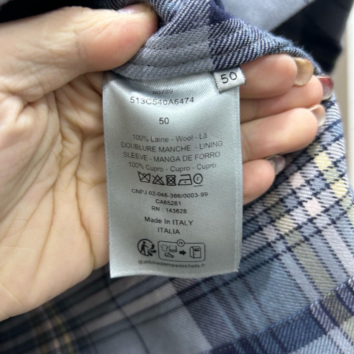 Dior Dior Plaid Wool Jacket Size M Size US M / EU 48-50 / 2 - 5 Thumbnail