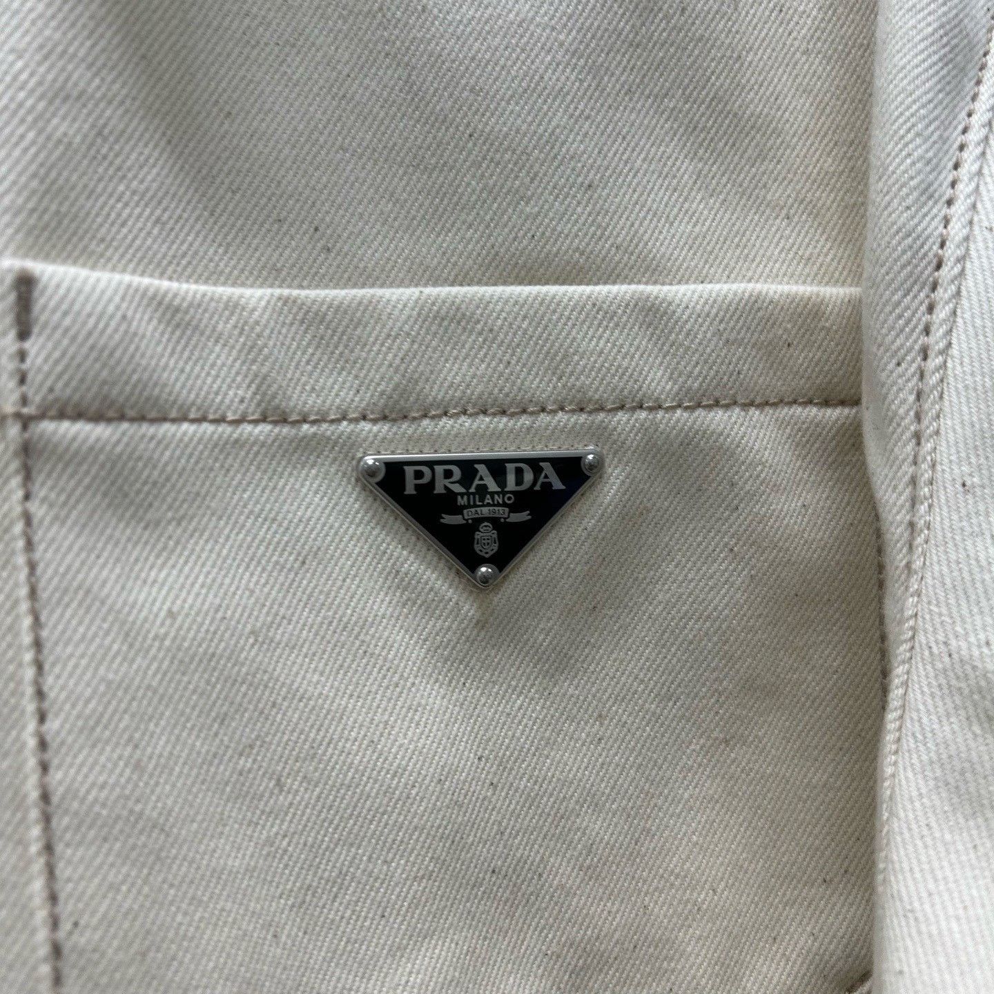 Prada Prada Triangle Logo Denim Jacket Size L Size US L / EU 52-54 / 3 - 4 Thumbnail