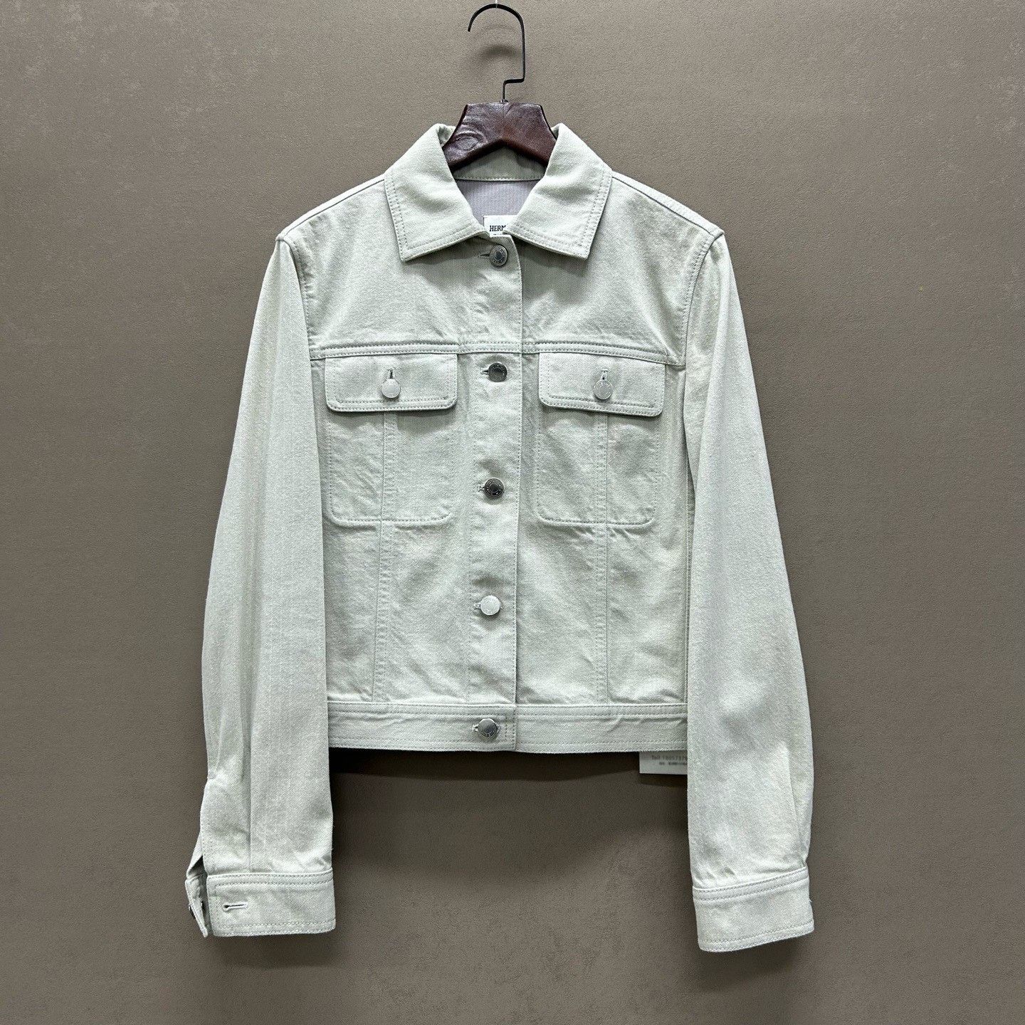 Hermes Hermes White Denim Jacket Size 36 Size XS / US 0-2 / IT 36-38 - 2 Thumbnail