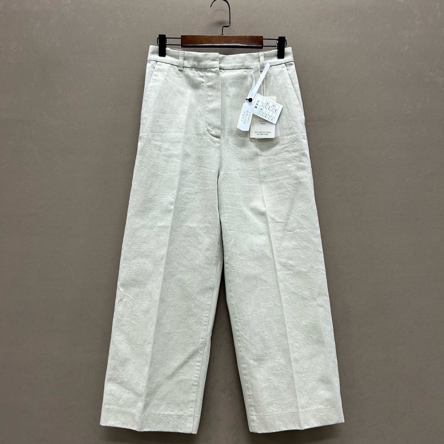 Hermes Hermès White Cotton Pants Size 36 Size 26" / US 2 / IT 38 - 2 Thumbnail