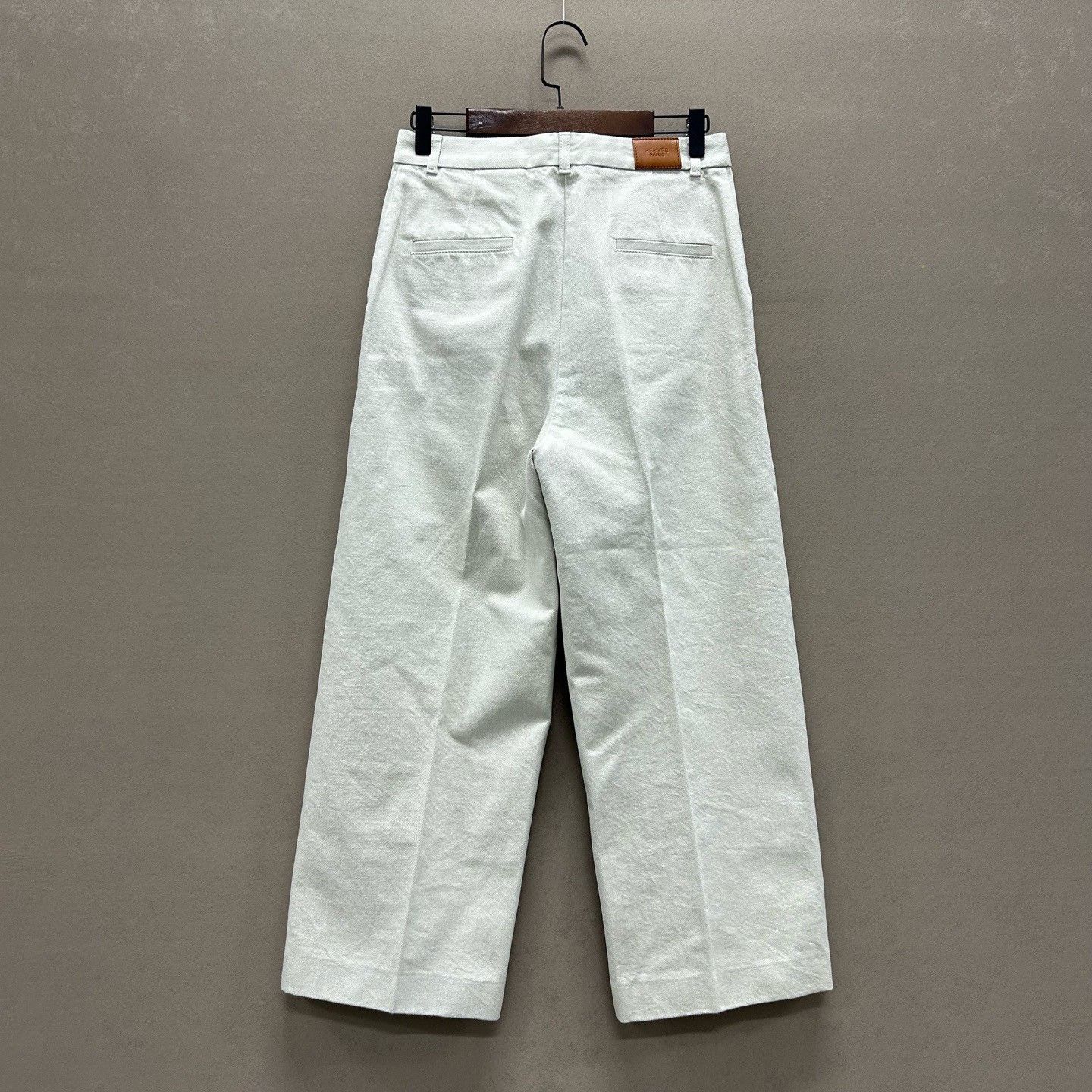 Hermes Hermès White Cotton Pants Size 36 Size 26" / US 2 / IT 38 - 3 Thumbnail