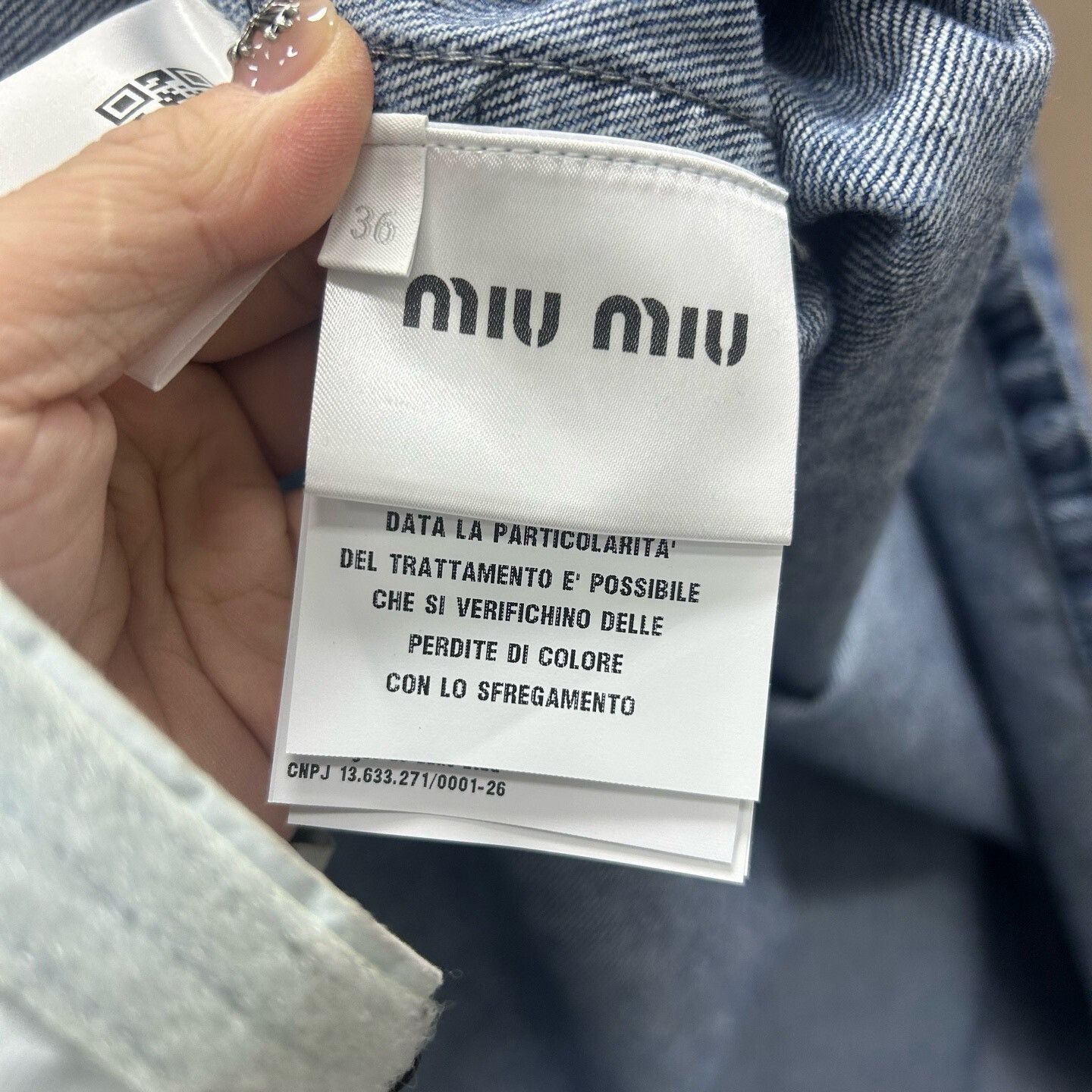 Miu Miu Miu Miu Logo Print Denim Mini Dress Size 36 Size XS / US 0-2 / IT 36-38 - 7 Thumbnail