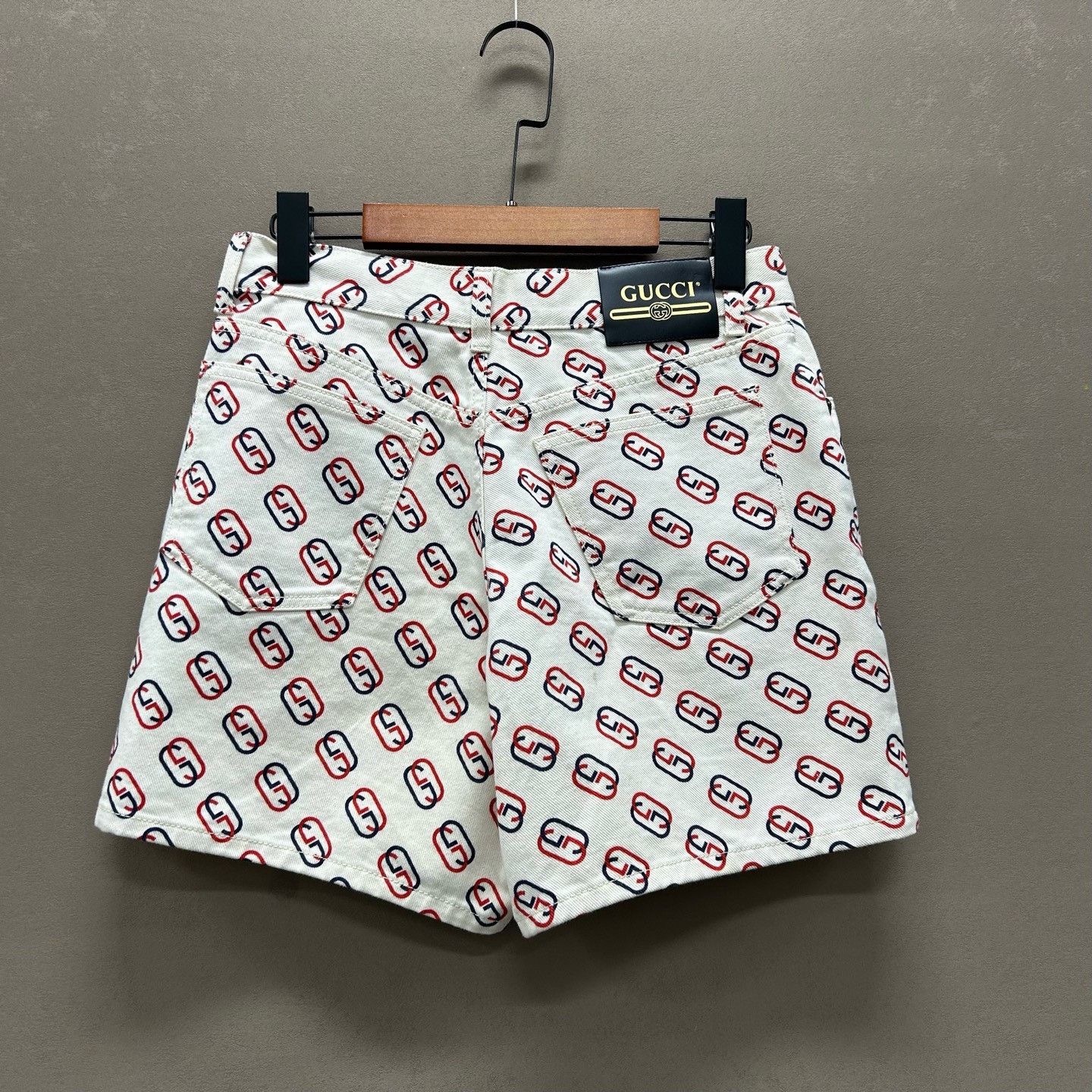 Gucci Gucci Monogram Denim Shorts Size 32 Size 29" - 3 Thumbnail
