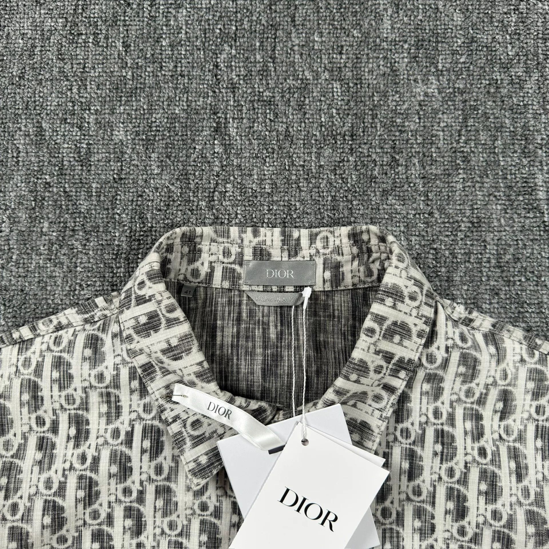 Dior Dior Oblique Pattern Button Up Shirt Size L Size US L / EU 52-54 / 3 - 3 Thumbnail