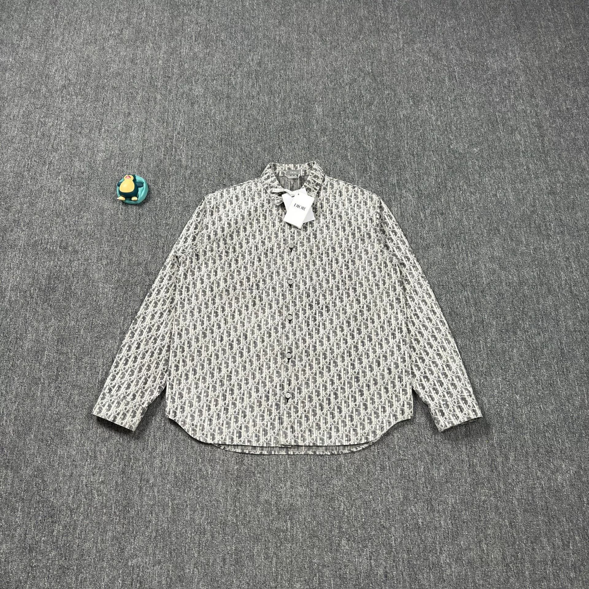 Dior Dior Oblique Pattern Button Up Shirt Size L Size US L / EU 52-54 / 3 - 2 Thumbnail