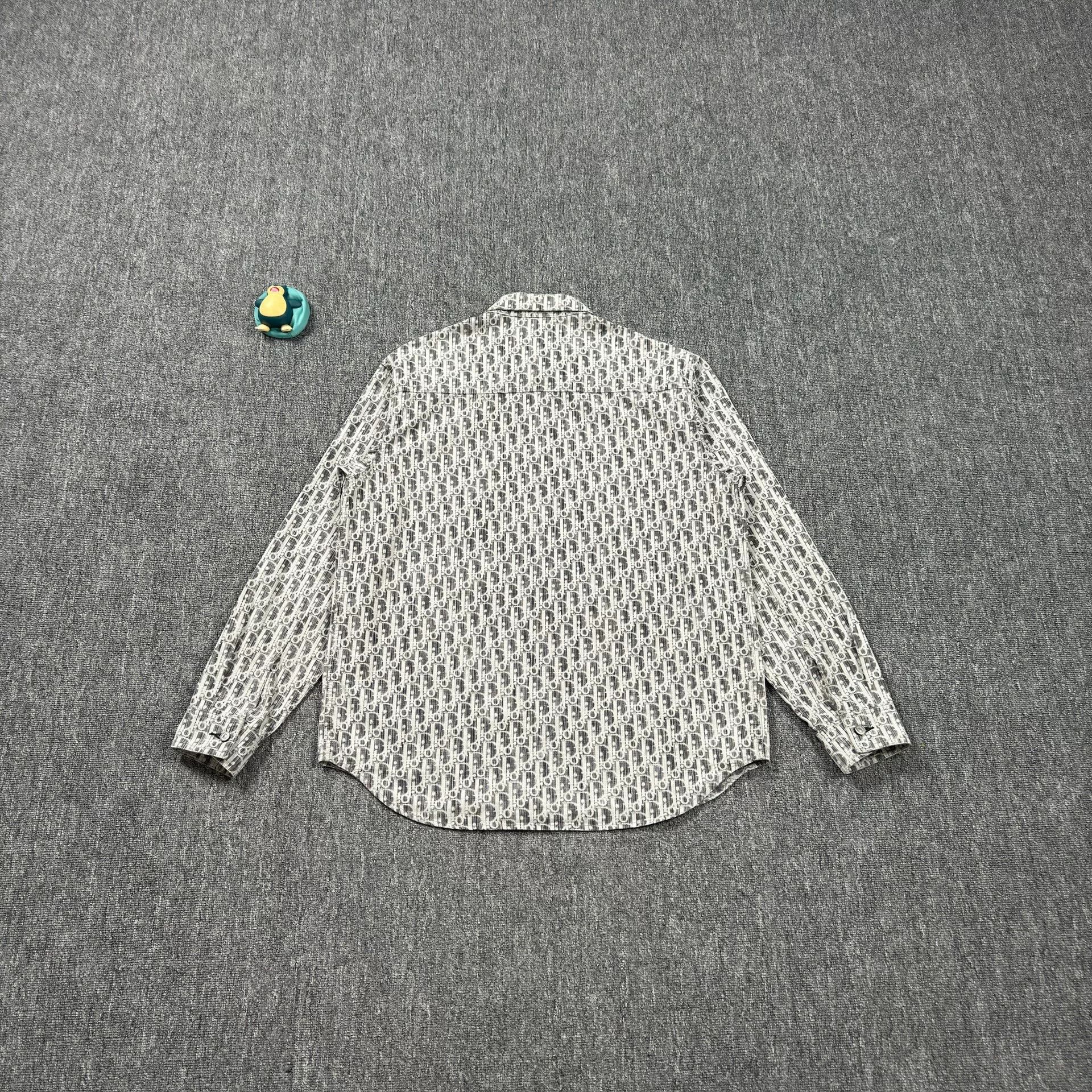 Dior Dior Oblique Pattern Button Up Shirt Size L Size US L / EU 52-54 / 3 - 8 Thumbnail