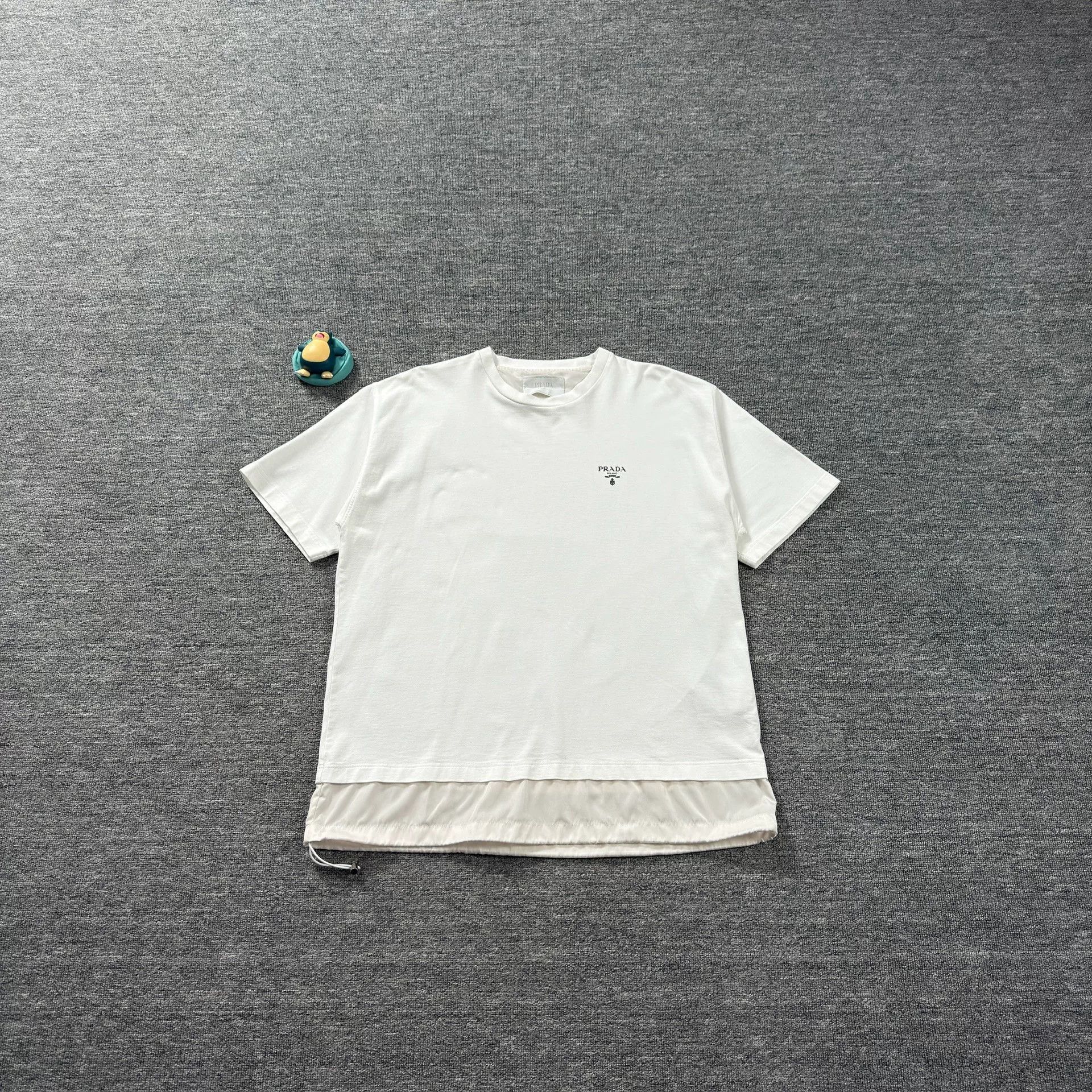 Prada Prada Logo Drawstring T-Shirt XL Size US XL / EU 56 / 4 - 2 Thumbnail