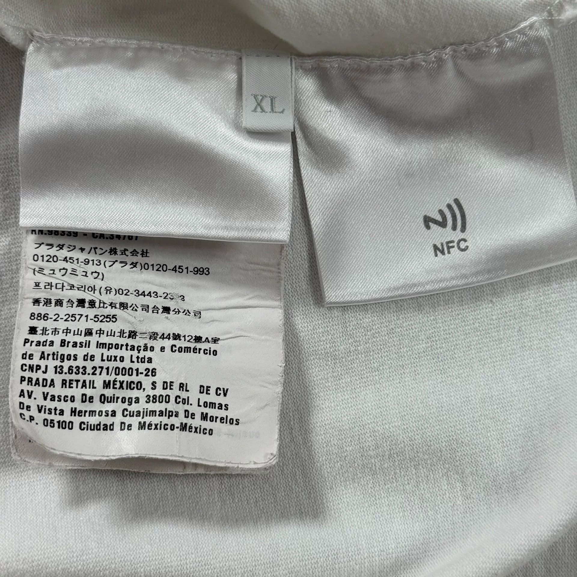 Prada Prada Logo Drawstring T-Shirt XL Size US XL / EU 56 / 4 - 7 Thumbnail