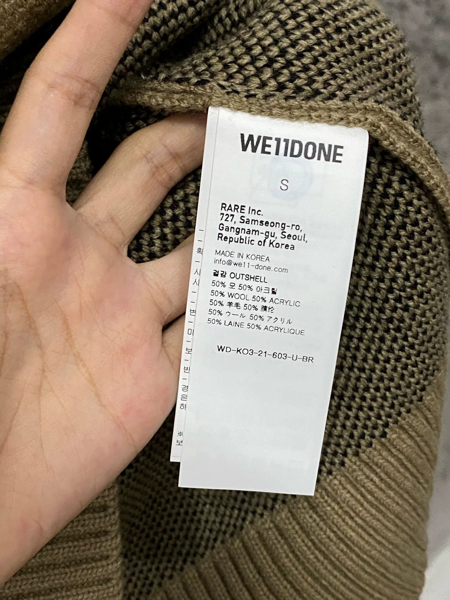 WE11DONE We11done Logo Zip Knit Sweater Size S Size US S / EU 44-46 / 1 - 7 Thumbnail