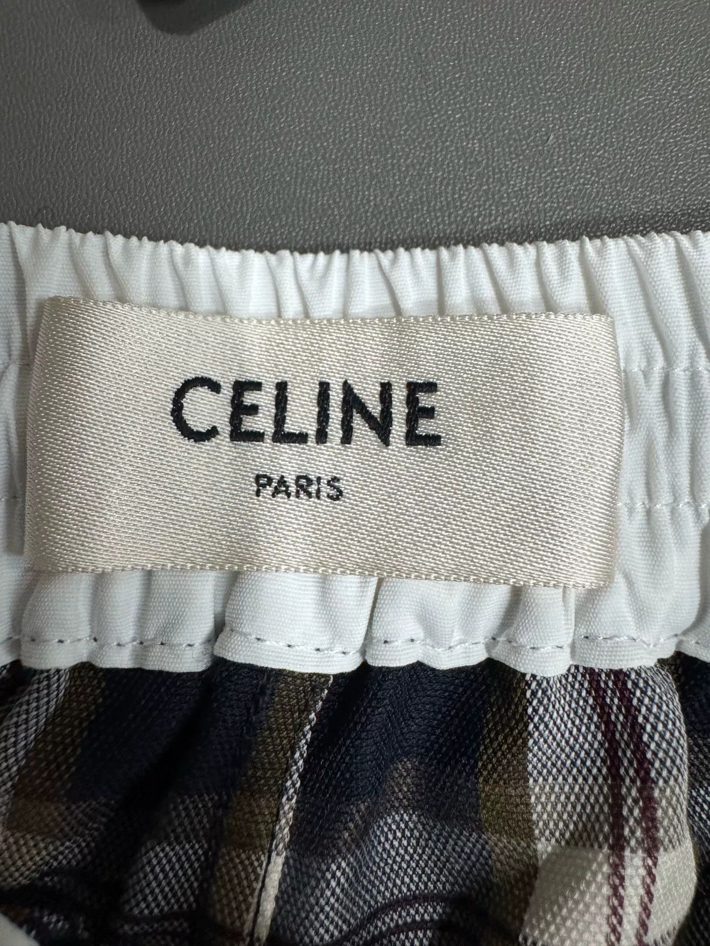 Celine Celine Plaid Logo Shorts Size 36 Size 26" / US 2 / IT 38 - 6 Thumbnail