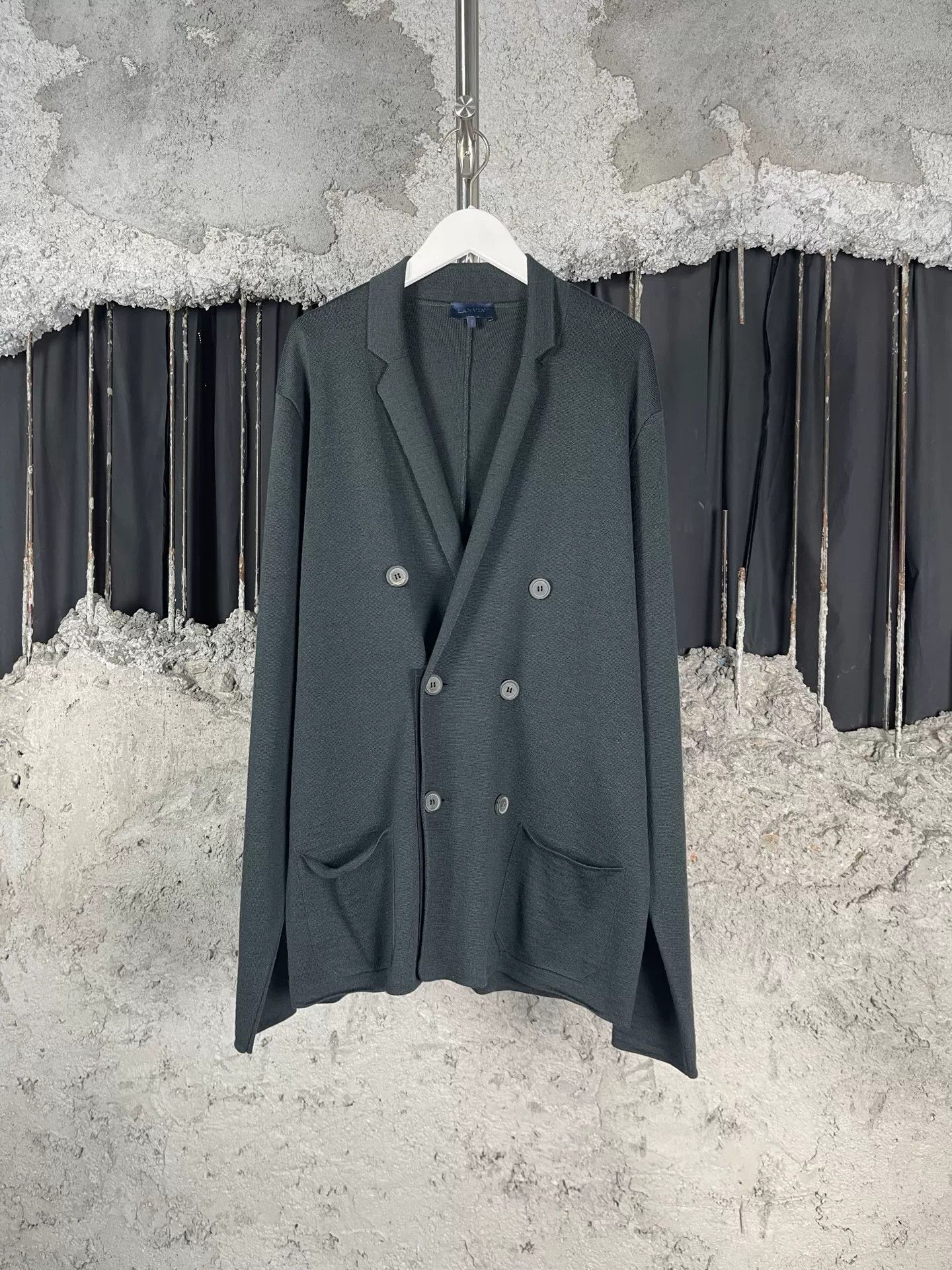 Lanvin Lanvin Merino Wool Double Breasted Jacket Size L Size US L / EU 52-54 / 3 - 2 Thumbnail