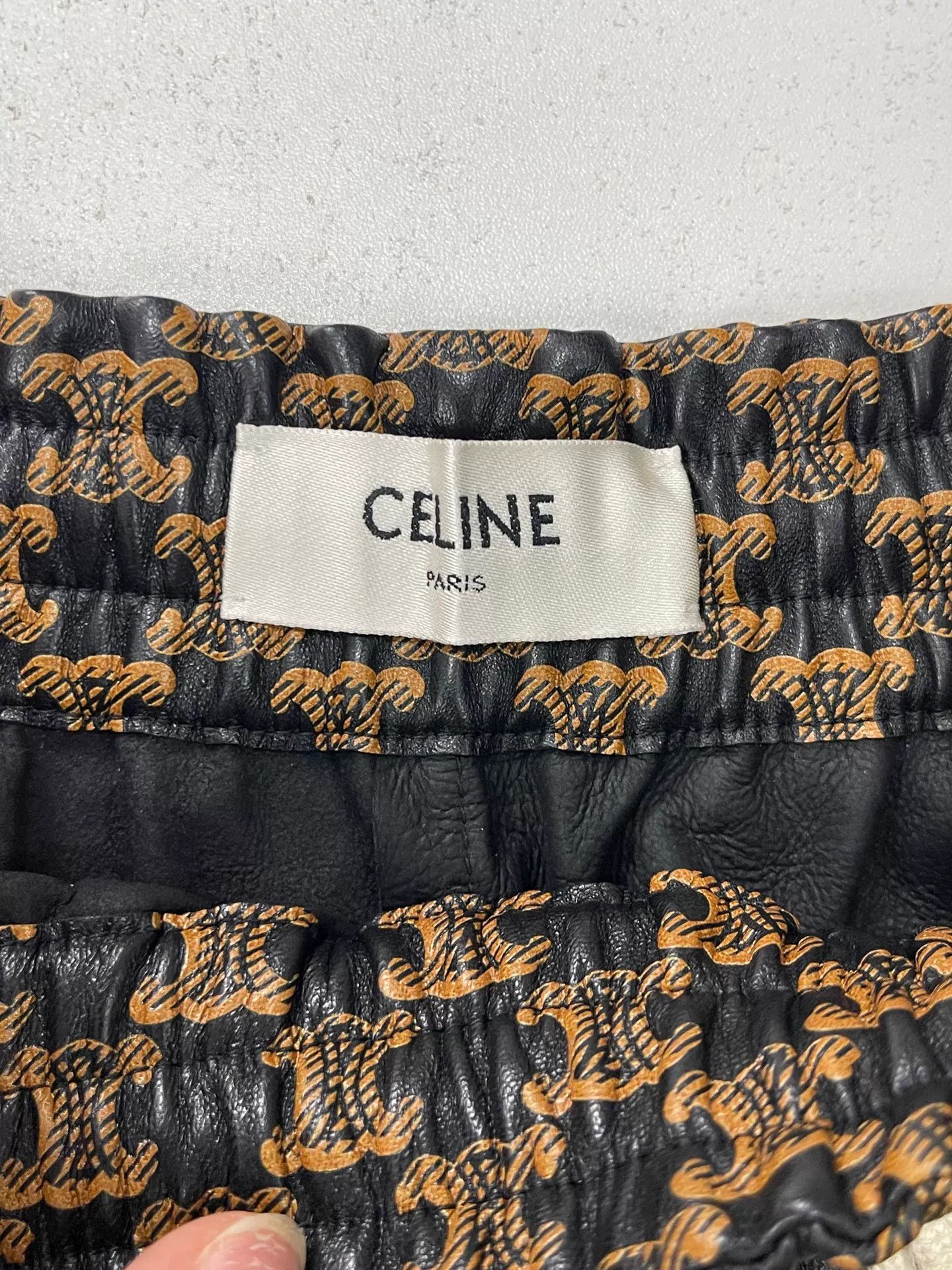 Celine Celine Triomphe Leather Shorts Size 38 Size 27" / US 4 / IT 40 - 6 Thumbnail