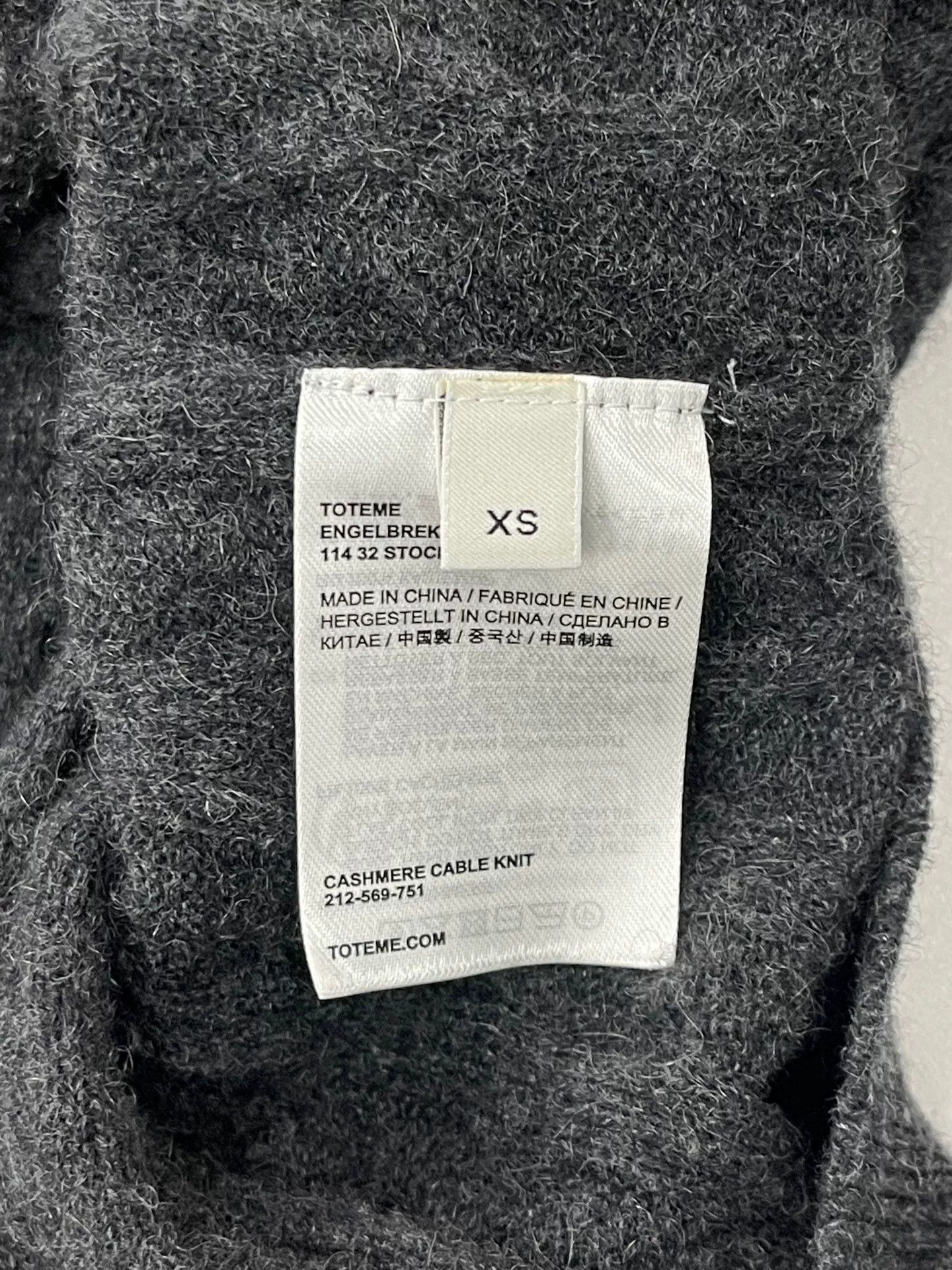 Toteme Toteme Cashmere Cable Knit Sweater Size XS Size XS / US 0-2 / IT 36-38 - 7 Thumbnail