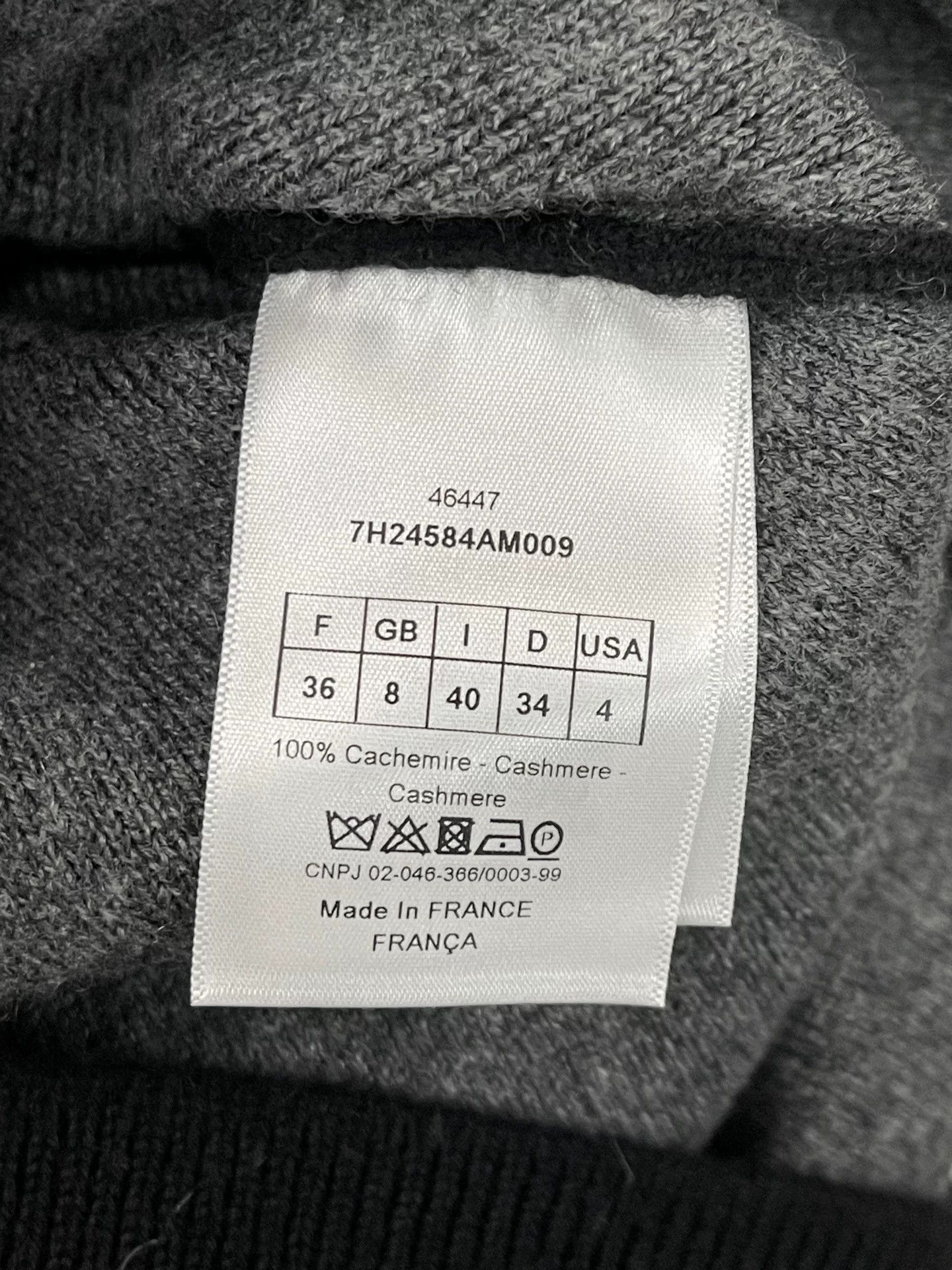 Dior Dior J'Adior 8 Cashmere Sweater Size 36 Size XS / US 0-2 / IT 36-38 - 8 Thumbnail