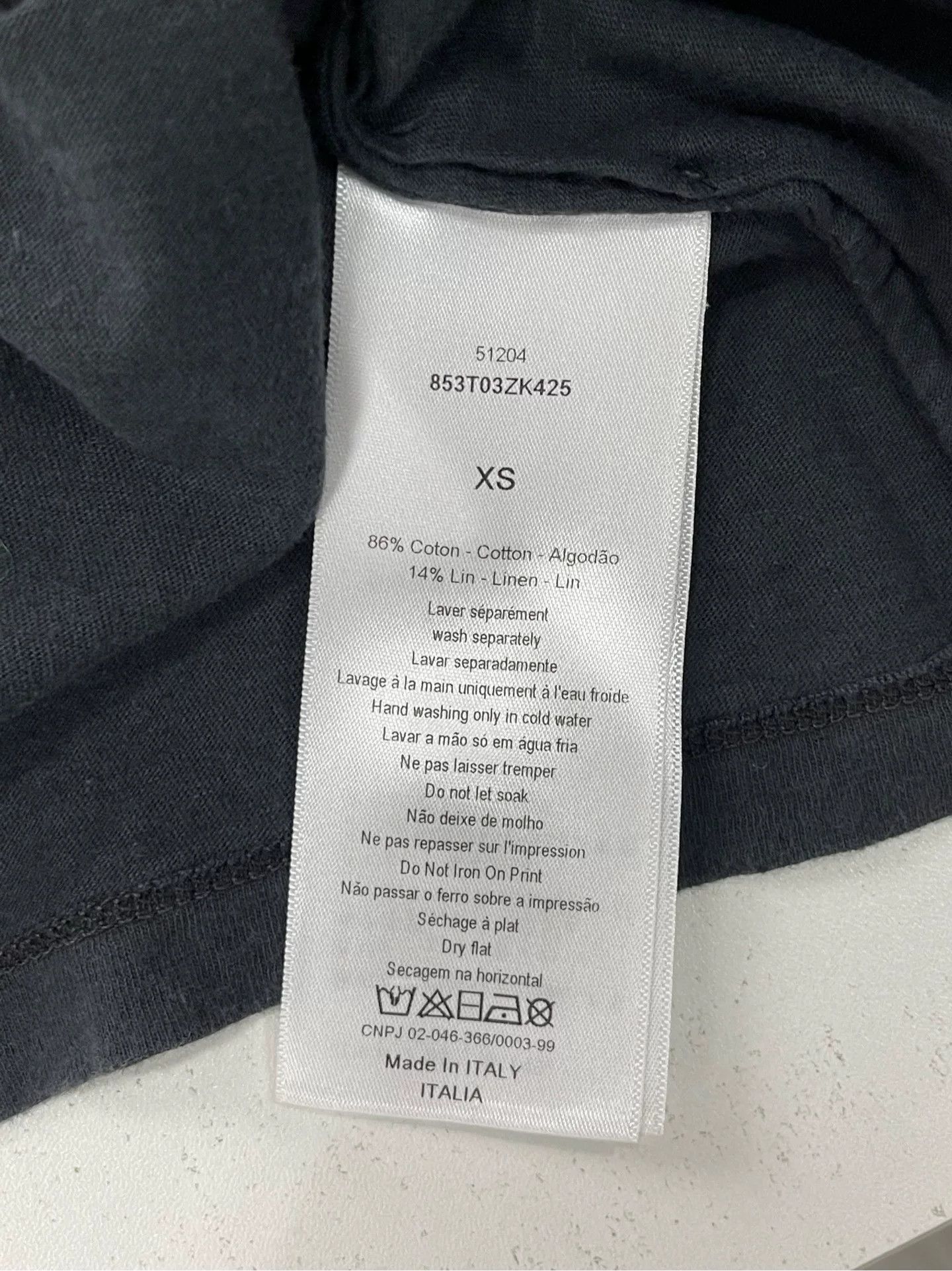Dior Dior C'est Non Graphic T-Shirt Size XS Size US XS / EU 42 / 0 - 8 Thumbnail