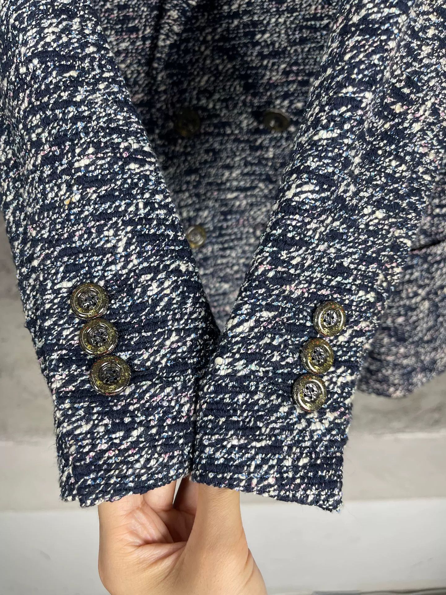 Chanel Chanel Tweed Double-Breasted Blazer Size 36 Size XS / US 0-2 / IT 36-38 - 6 Thumbnail