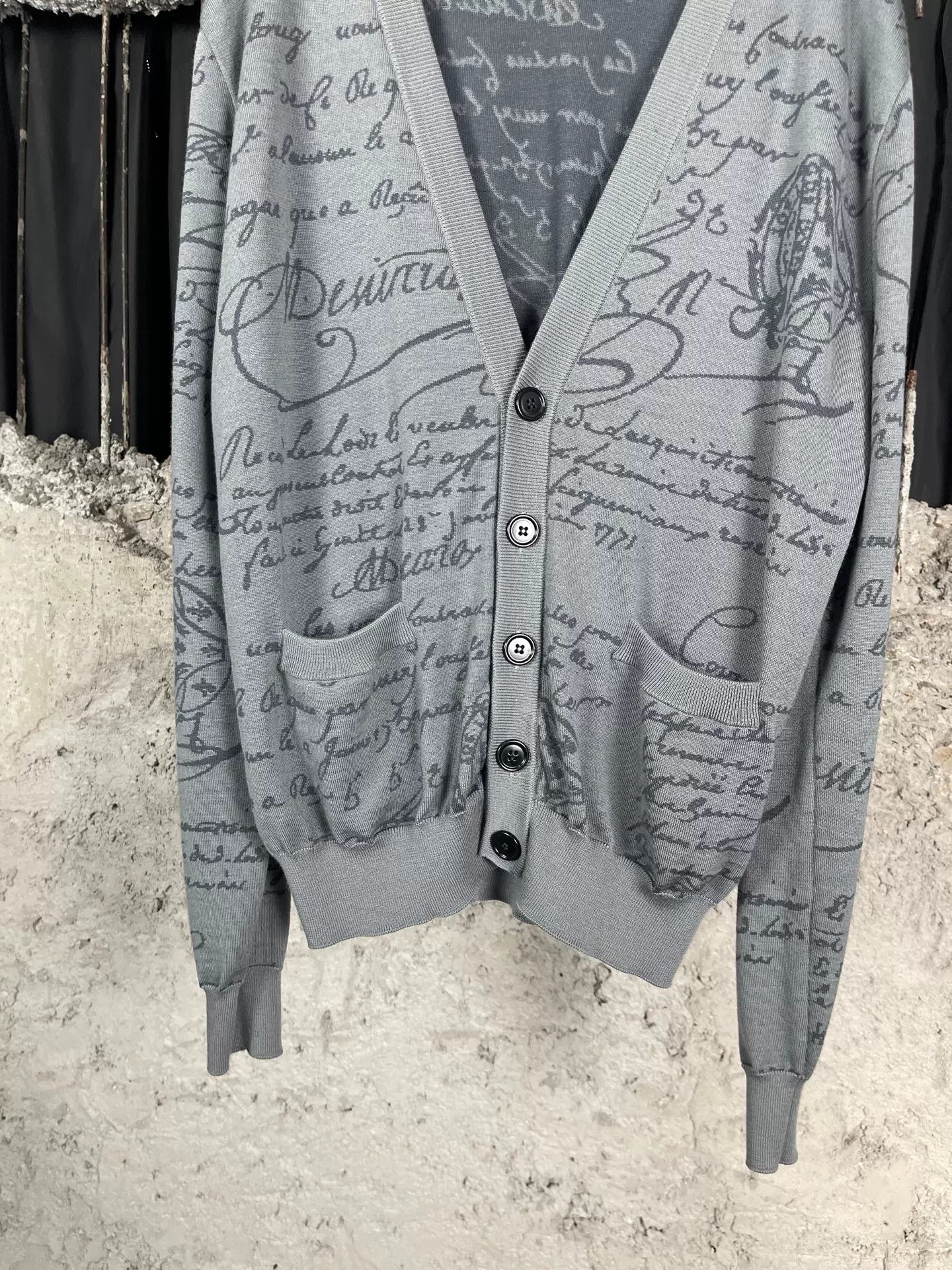 Berluti Berluti Scritto Script Cardigan Size M Size US M / EU 48-50 / 2 - 3 Thumbnail