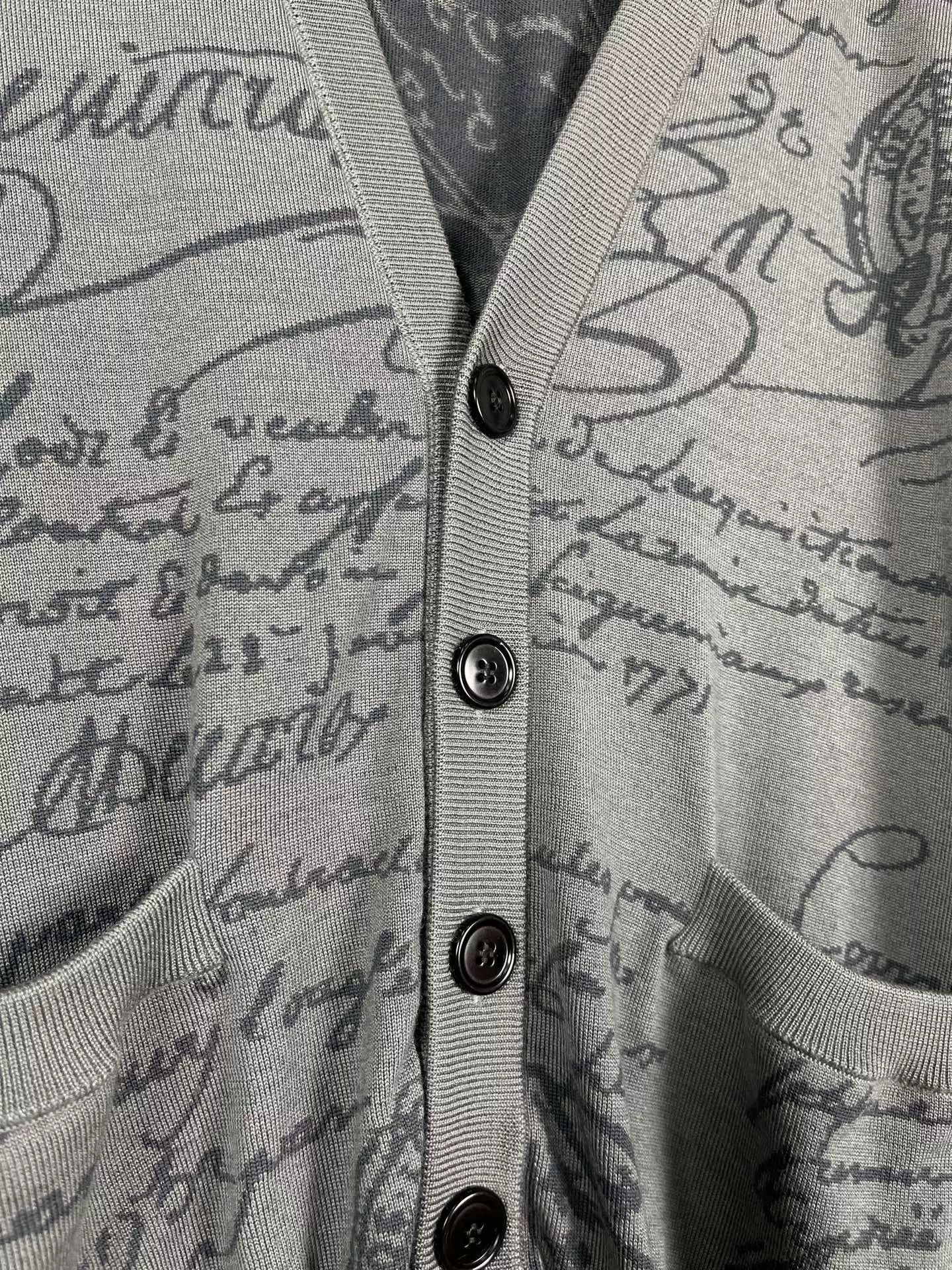 Berluti Berluti Scritto Script Cardigan Size M Size US M / EU 48-50 / 2 - 5 Thumbnail