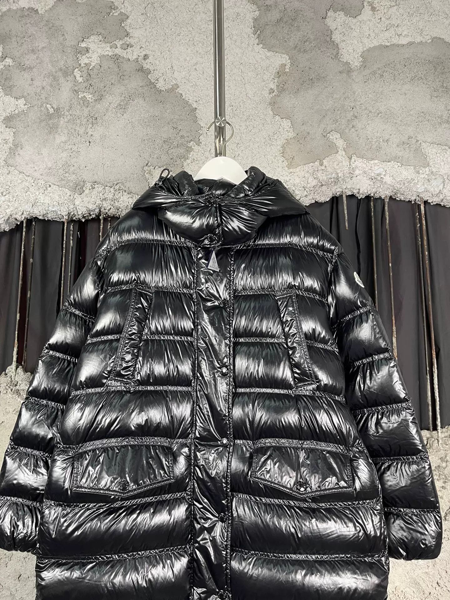Moncler Moncler Coche Glossy Down Coat Size 0 Size US XXS / EU 40 - 4 Thumbnail
