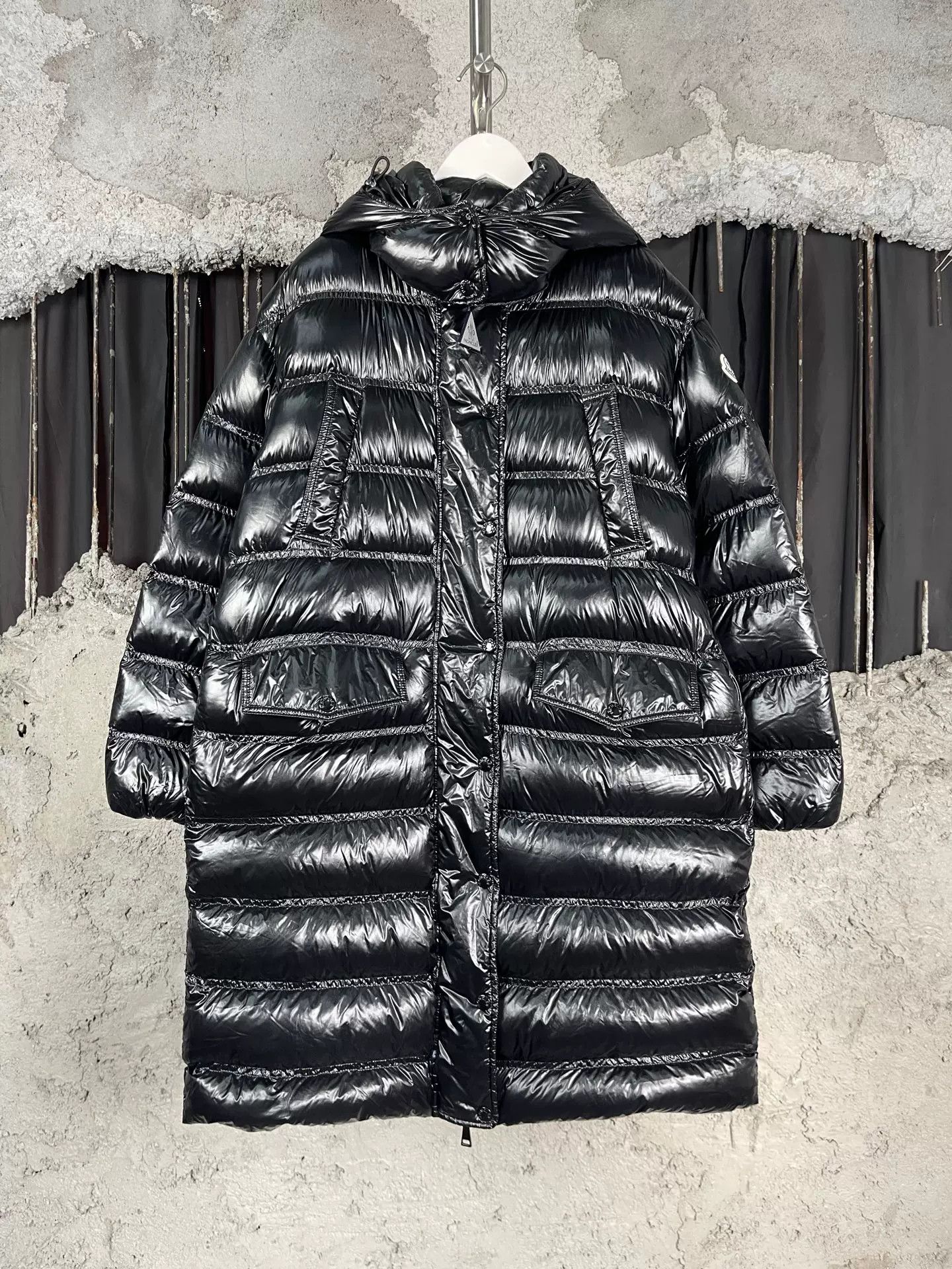 Moncler Moncler Coche Glossy Down Coat Size 0 Size US XXS / EU 40 - 2 Thumbnail