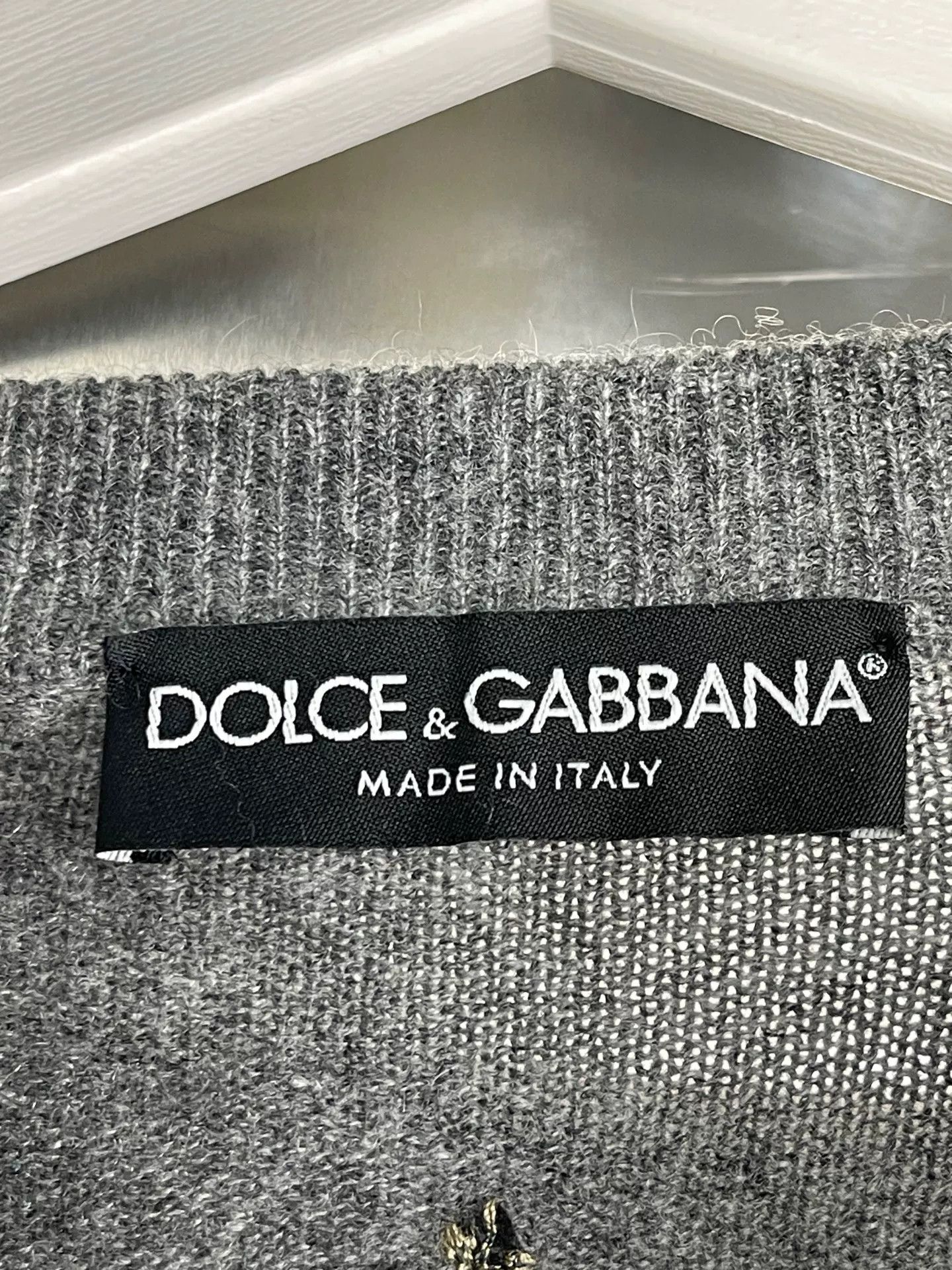 Dolce & Gabbana Dolce & Gabbana Embroidered Cashmere Sweater Size 50 Size US M / EU 48-50 / 2 - 7 Thumbnail