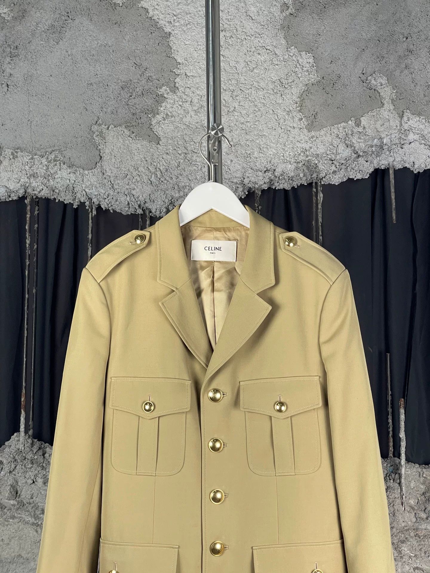 Celine Celine Beige Field Jacket Size S Size US S / EU 44-46 / 1 - 4 Thumbnail
