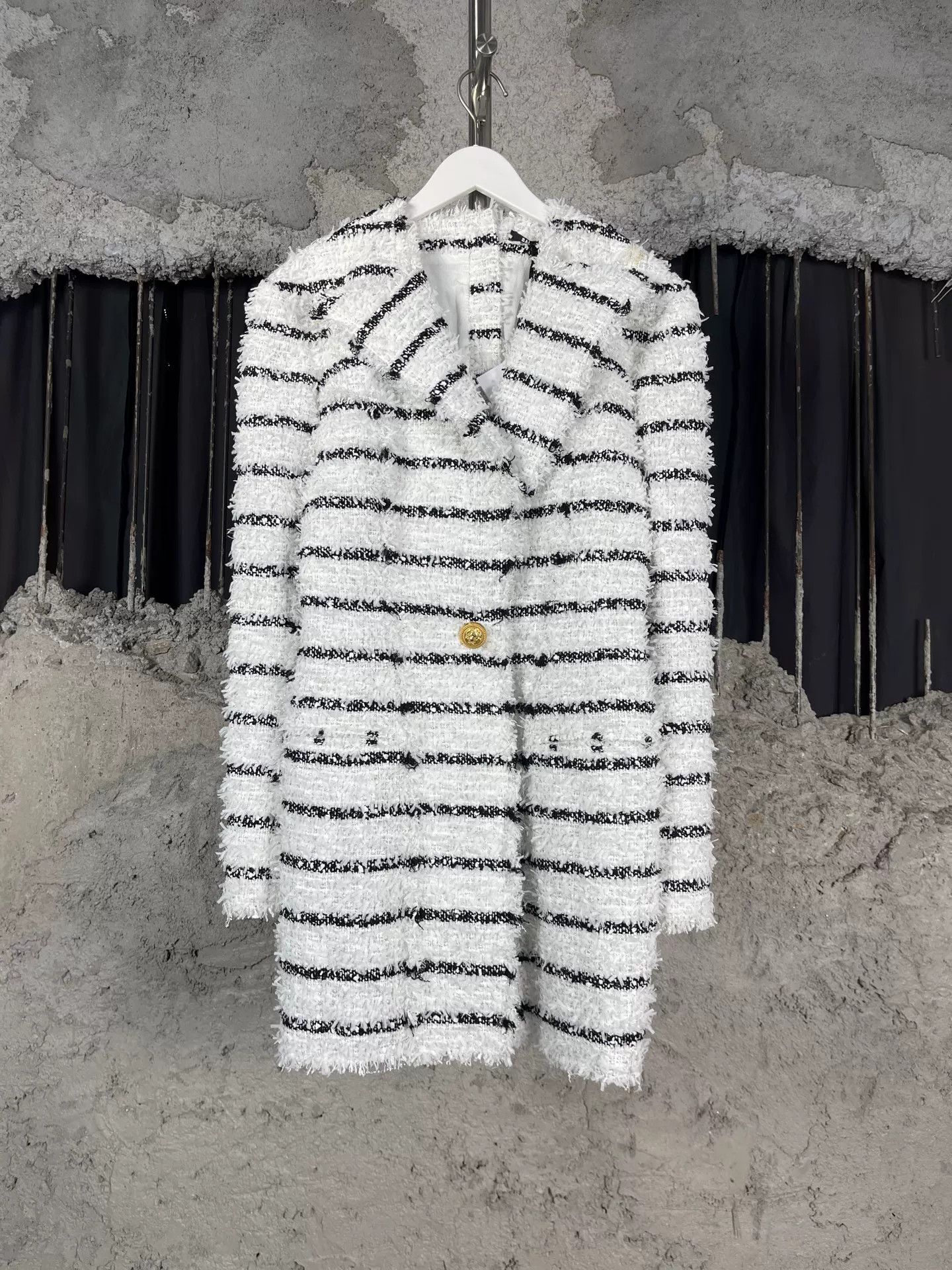 Balmain Balmain Striped Tweed Mini Dress Size 38 Size S / US 4 / IT 40 - 2 Thumbnail